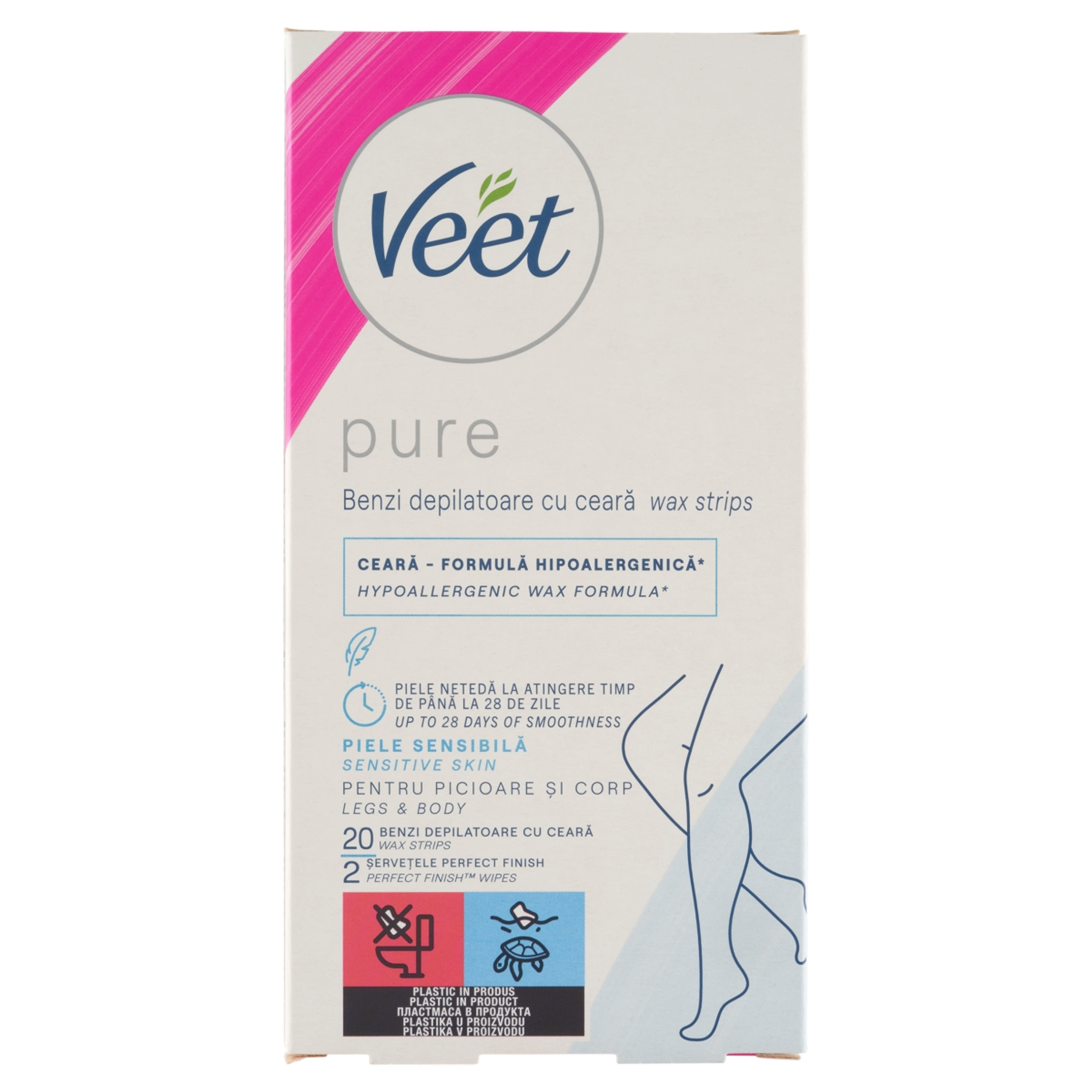 Veet Pure hideggyanta szalagok lábra és testre - 20 db-1