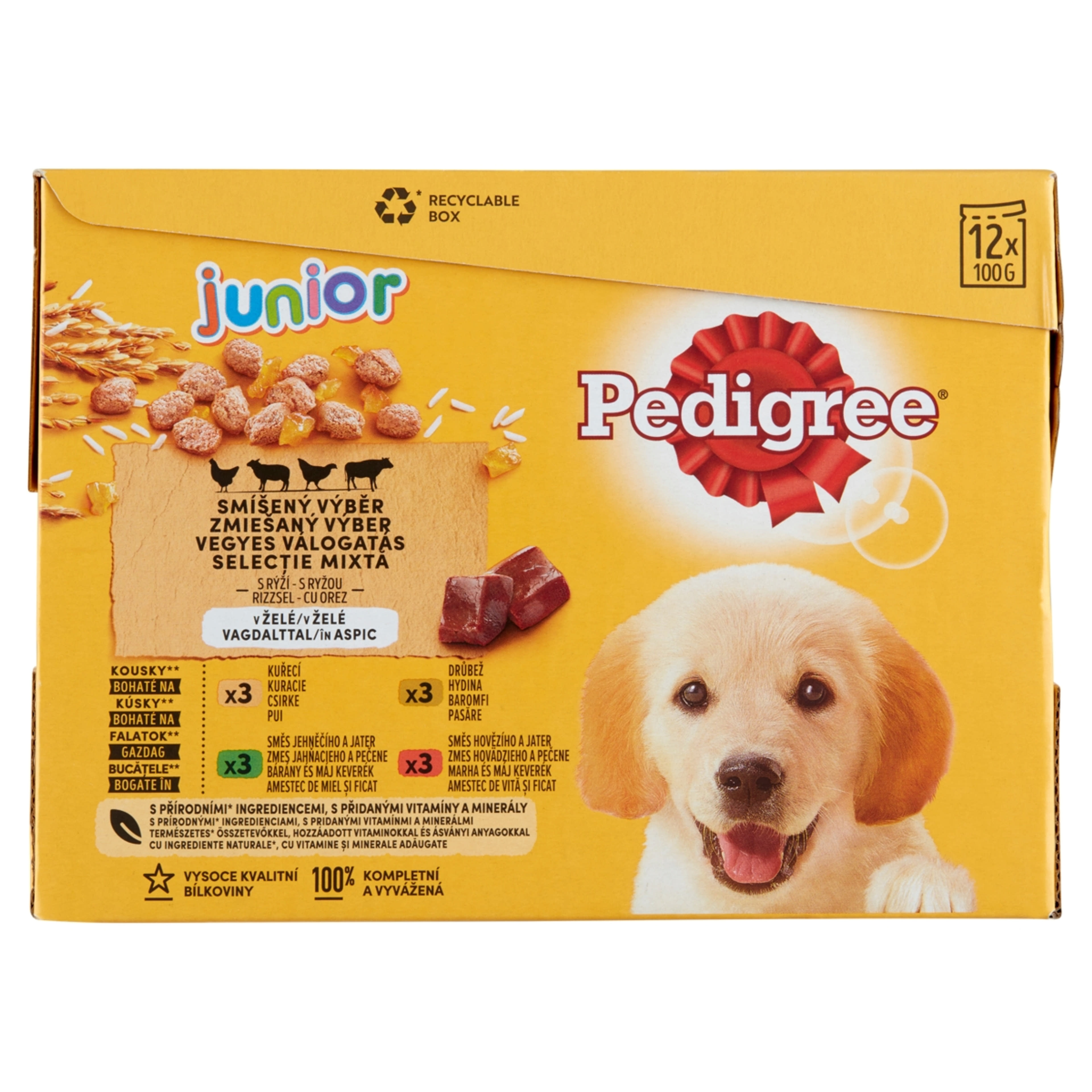 Pedigree Vital Protection Junior kölyök teljes értékű alutasak kutyáknak, (12x100 g) - 1200 g