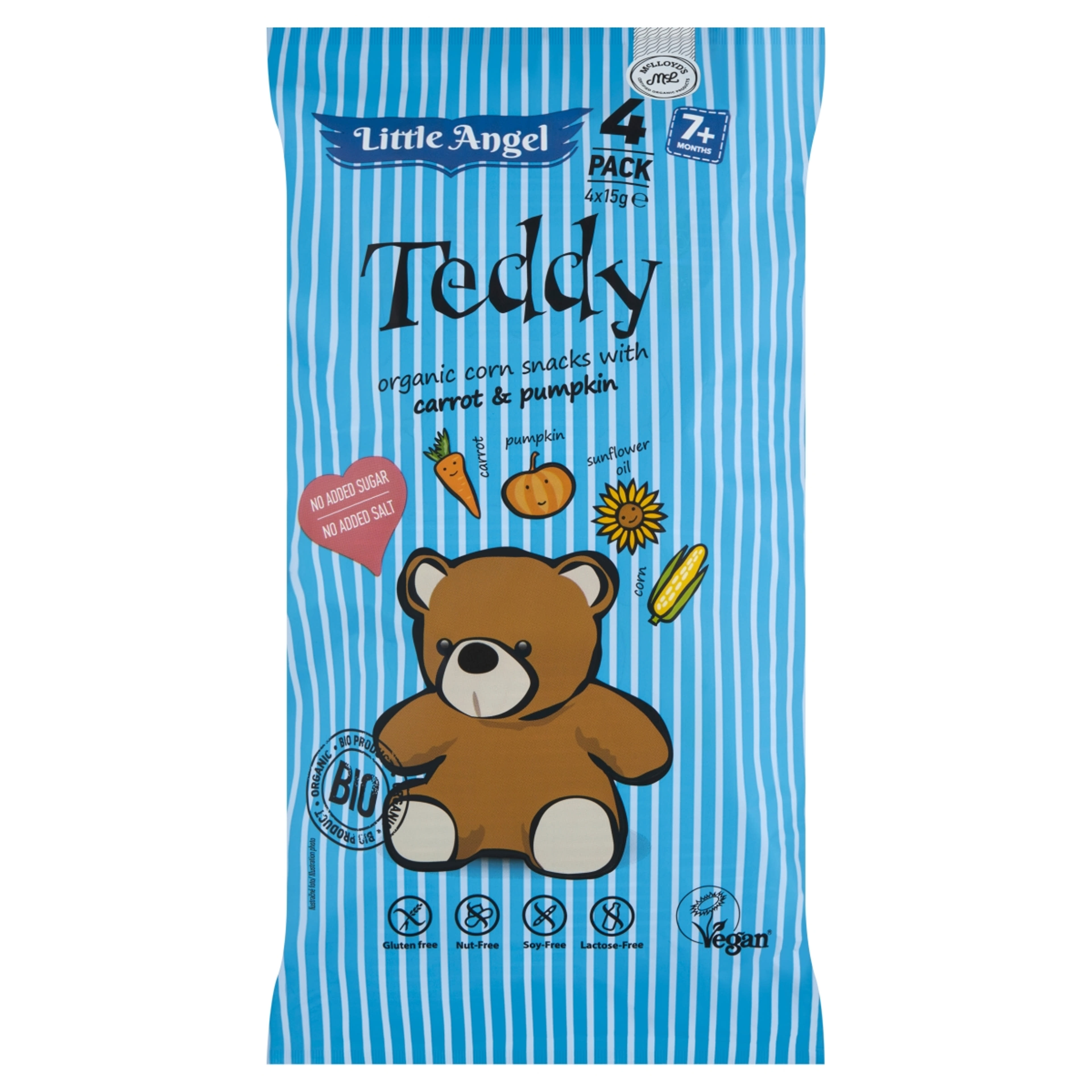 Teddy kukoricás bio snack - 60g