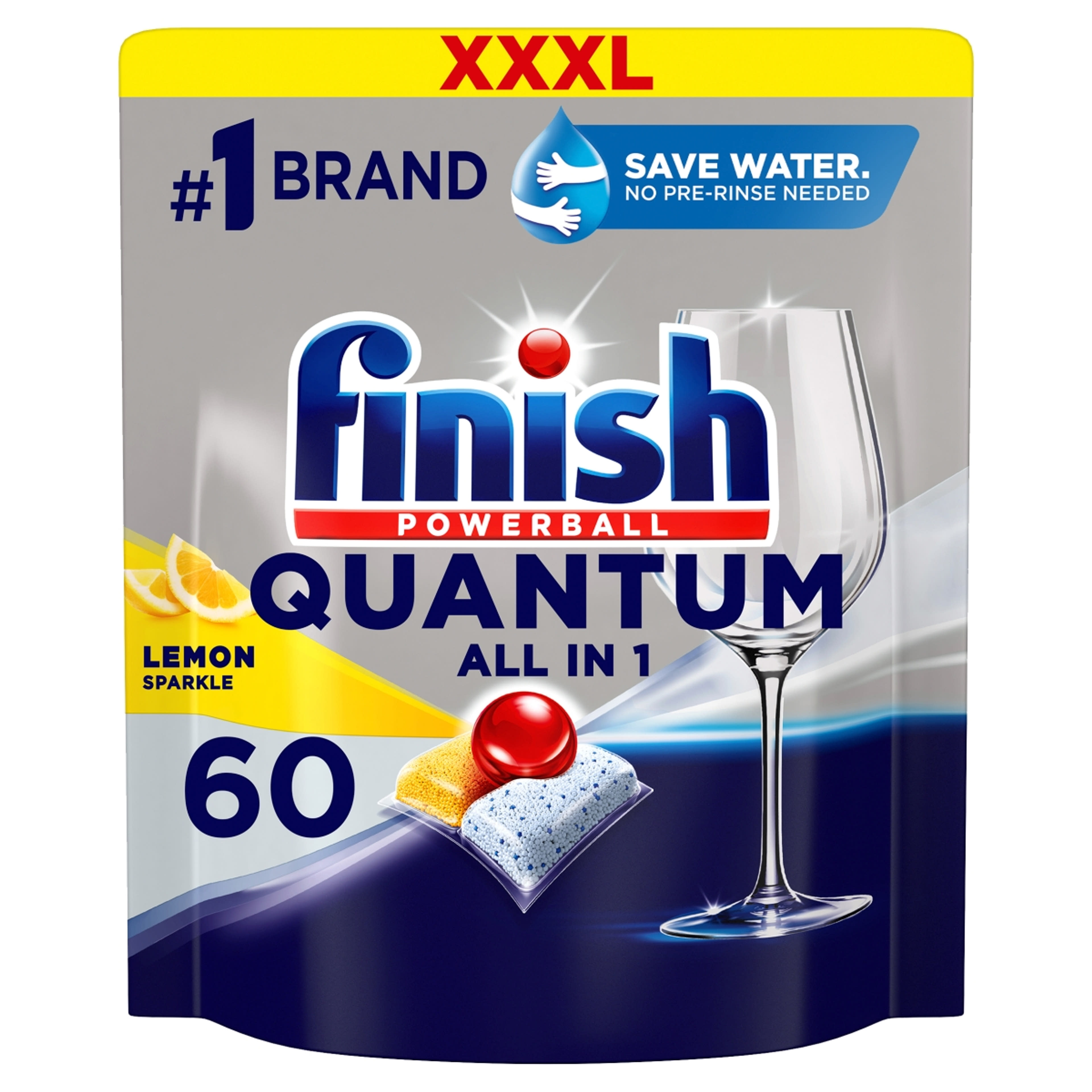 Finish Powerball XXXL Quantum All in 1 Lemon mosogatógép kapszula 60 db