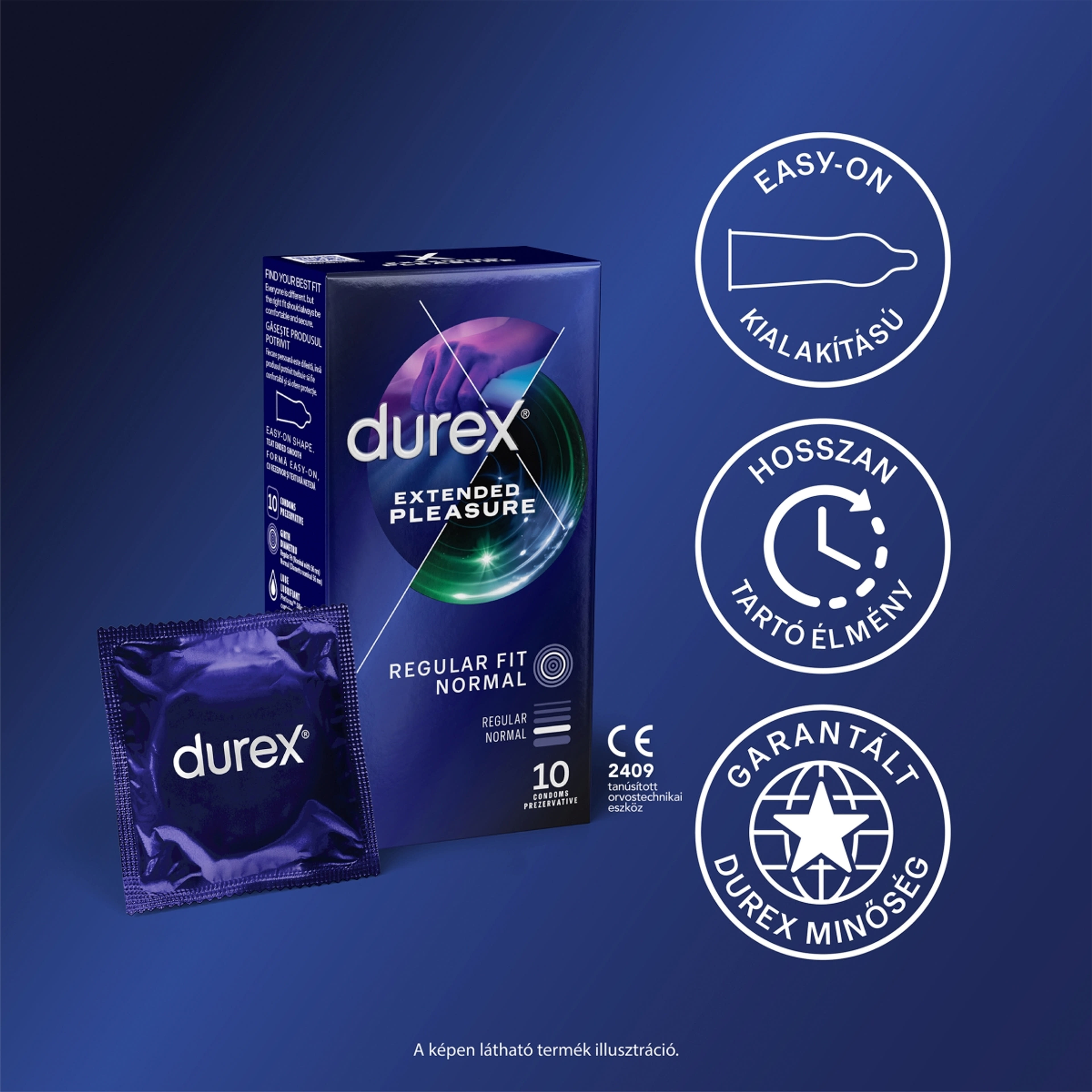 Durex ovszer extended pleasure - 10 db-3