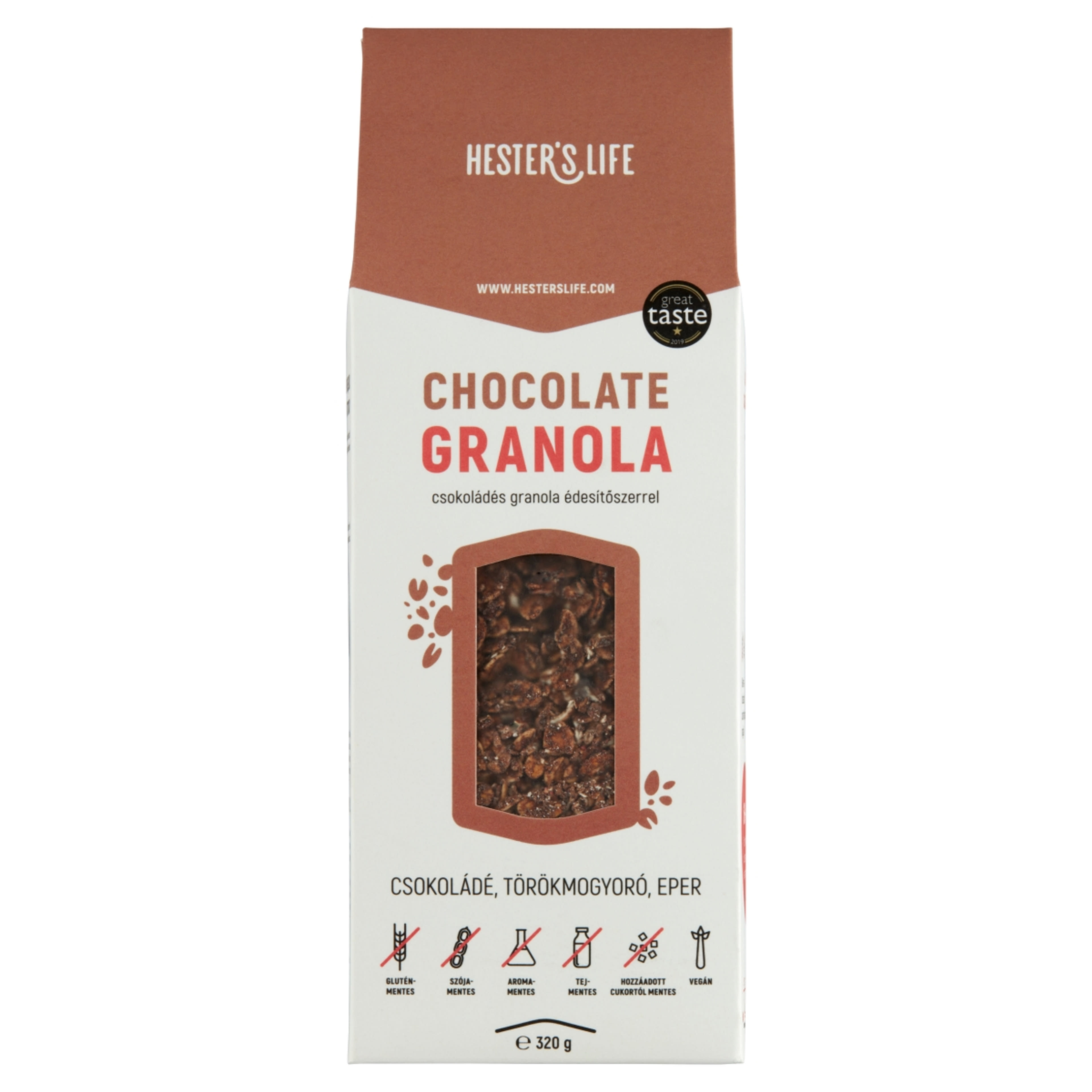 Hester's life chocolate granola - 320 g
