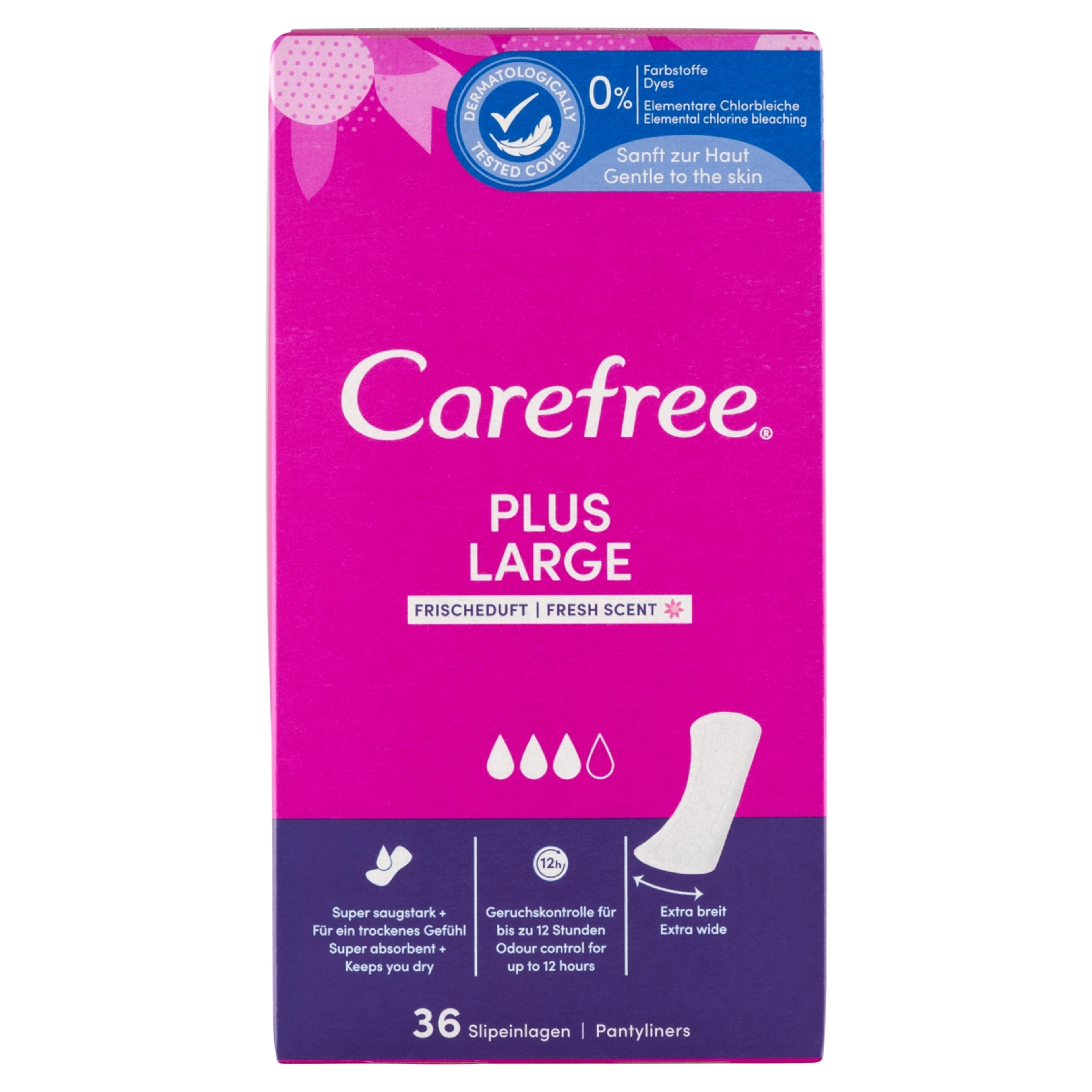 Carefree Plus Large Fresh tisztasági betét - 36 db-2