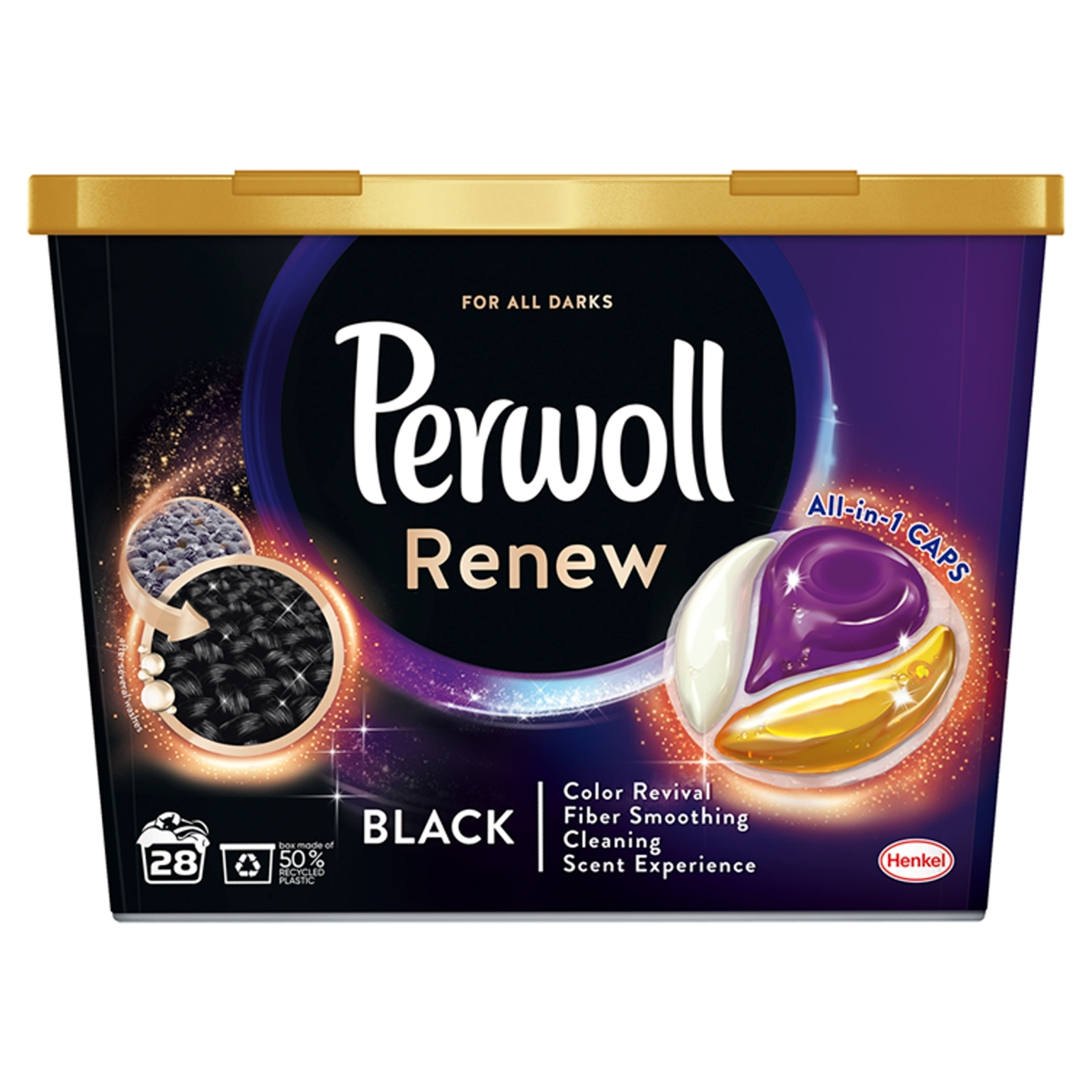 Perwoll Renew&Care Black mosókapszula, 28 mosás - 28 db