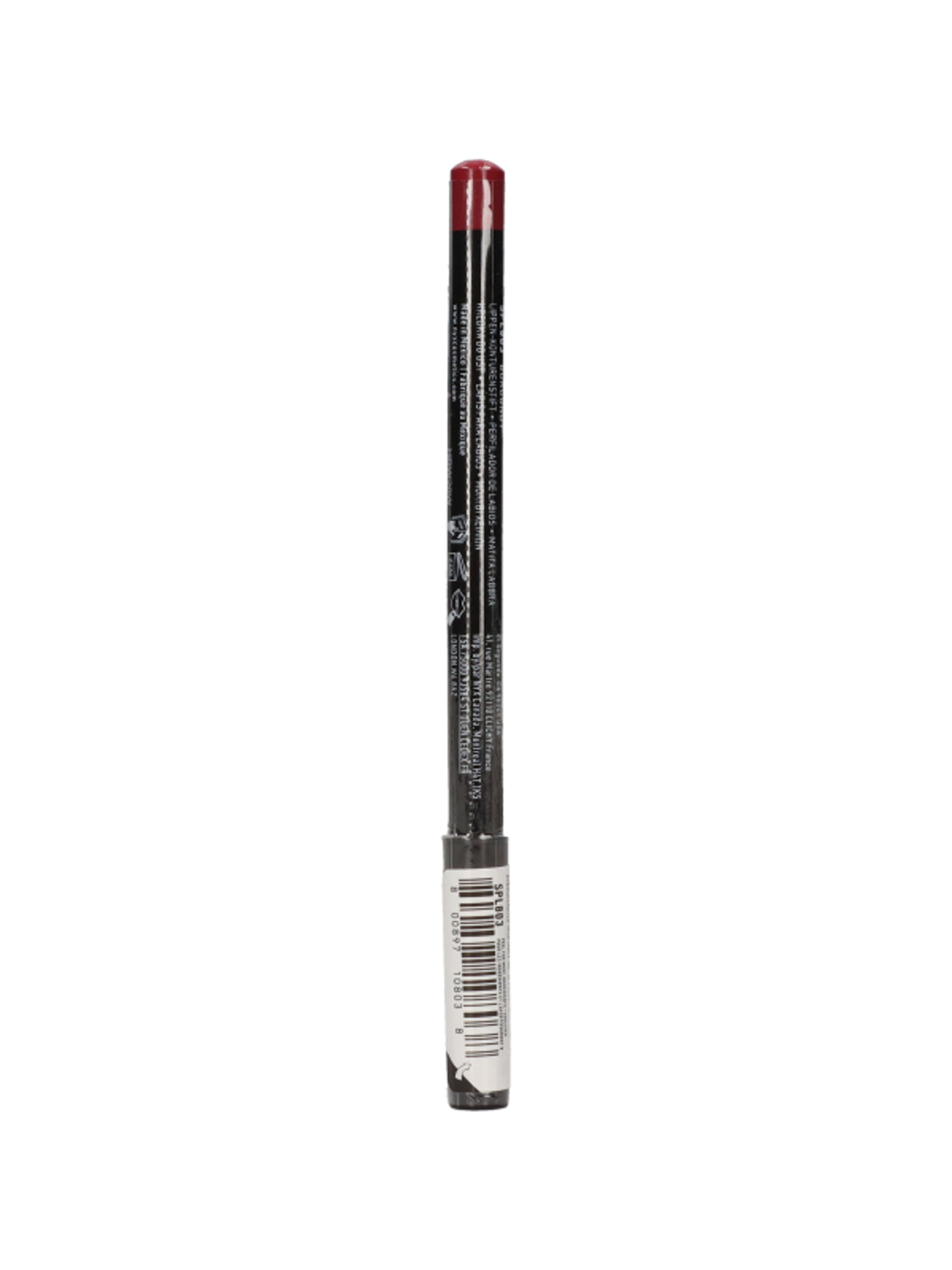 NYX Professional Makeup Slim Lip Pencil ajakkontúr ceruza, Burgundy - 1 db-5