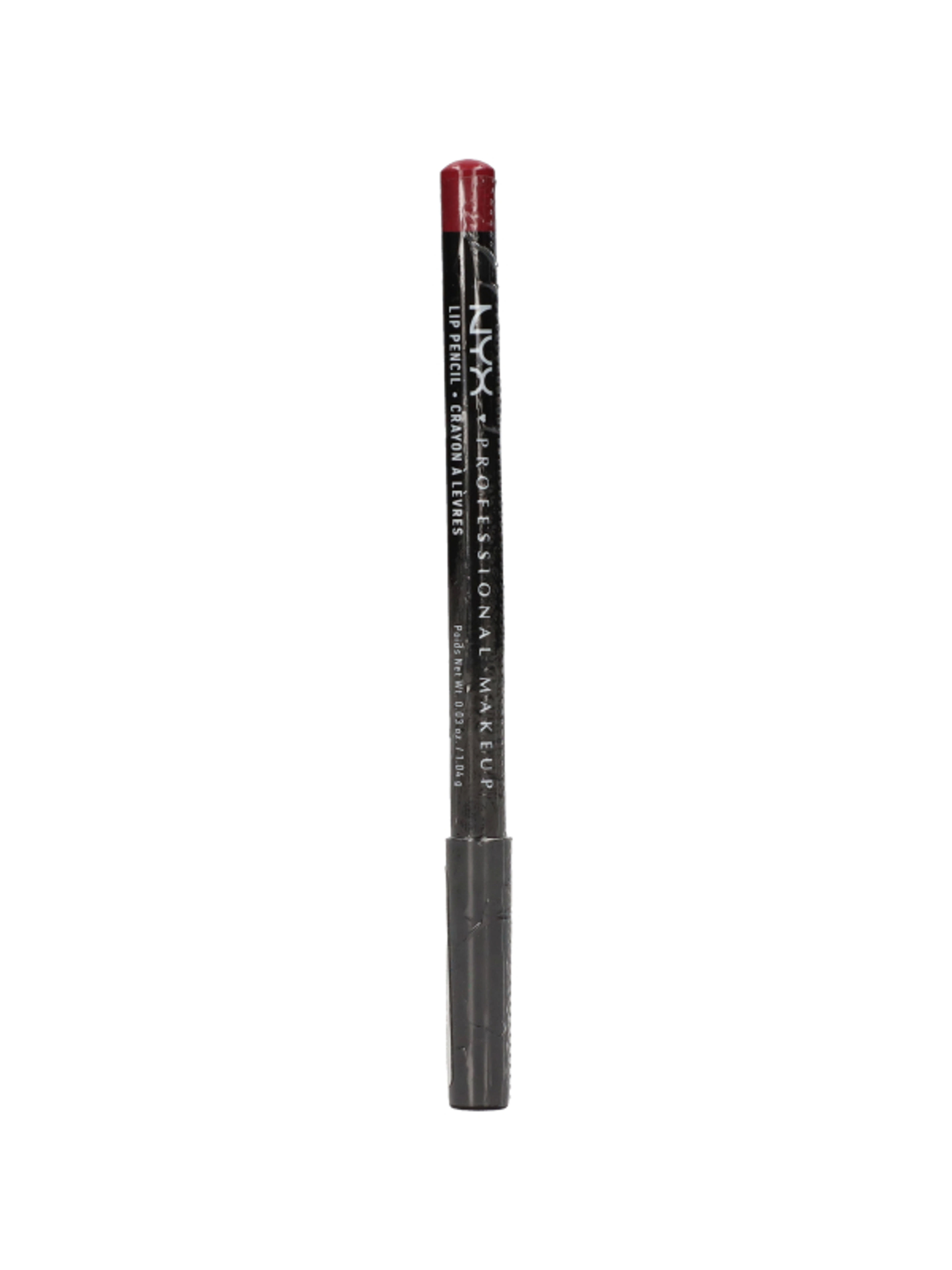 NYX Professional Makeup Slim Lip Pencil ajakkontúr ceruza, Burgundy - 1 db-2