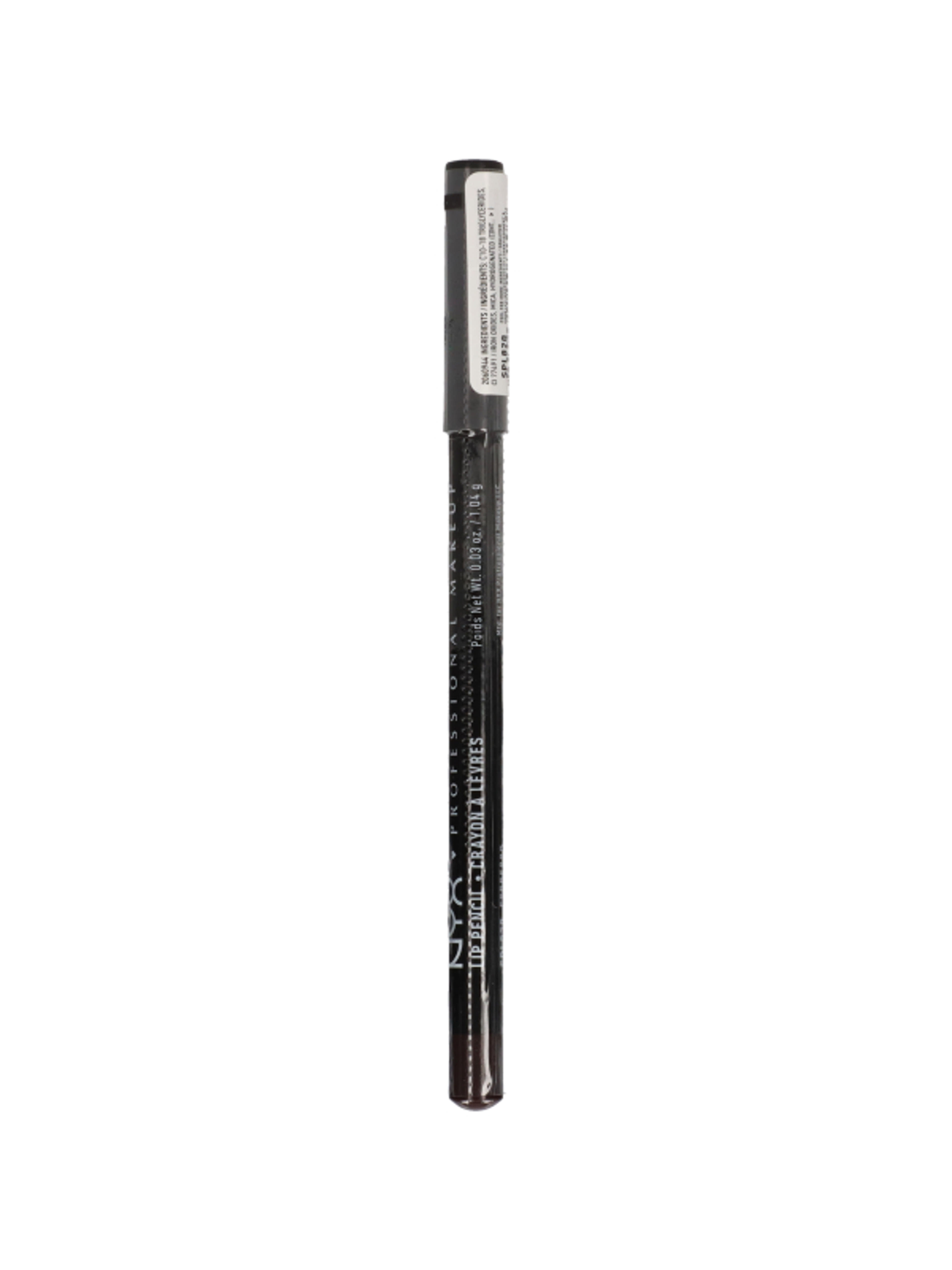 NYX Professional Makeup Slim Lip Pencil ajakkontúr ceruza, Espresso - 1 db-6