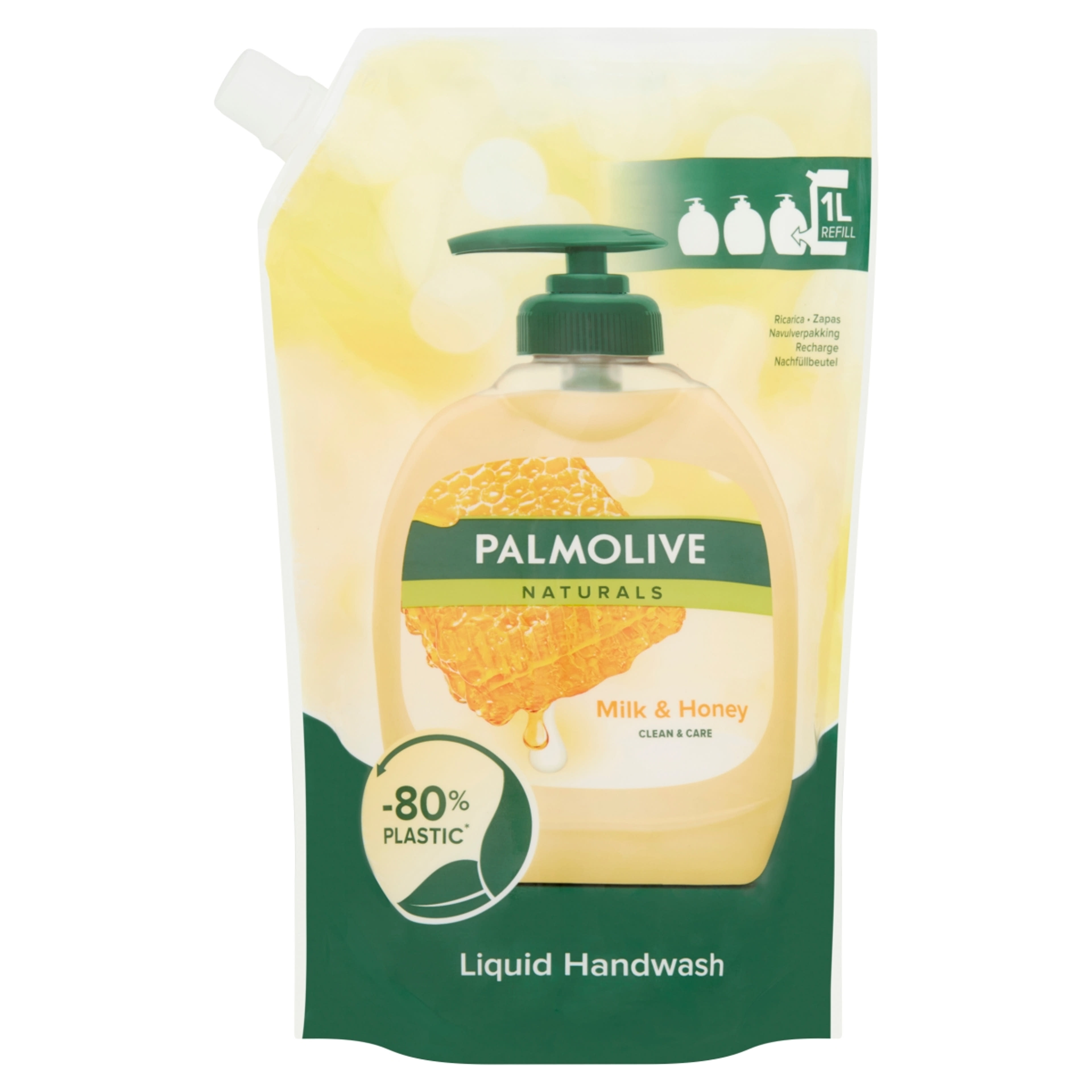 Palmolive Naturals Milk & Honey folyékony szappan utántöltő - 1000 ml-1