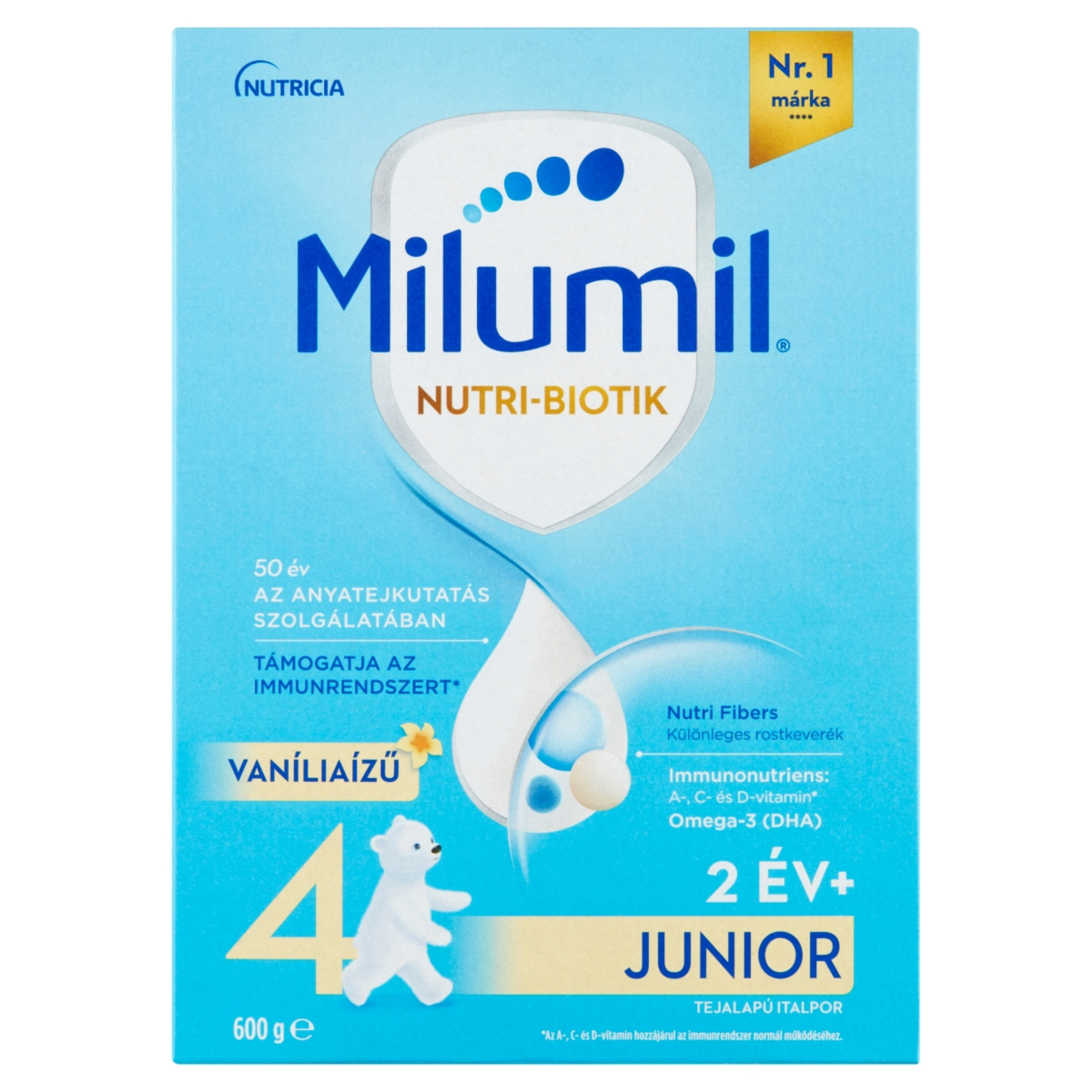 Milumil 4 Vaníliaízű Junior ital 2 éves kortól - 600 g