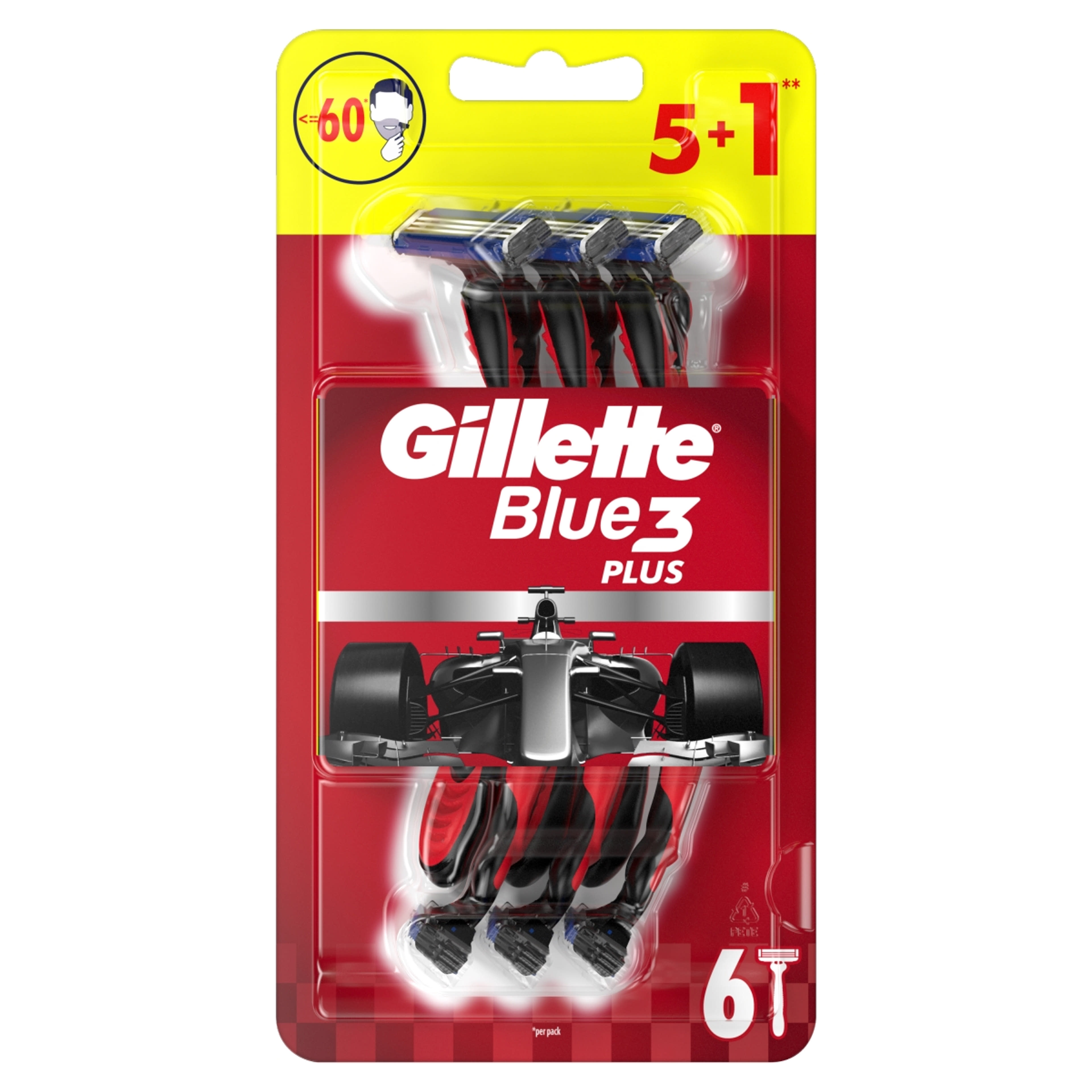 Gillette Blue3 eldobható borotva, 3 pengés - 6 db-1