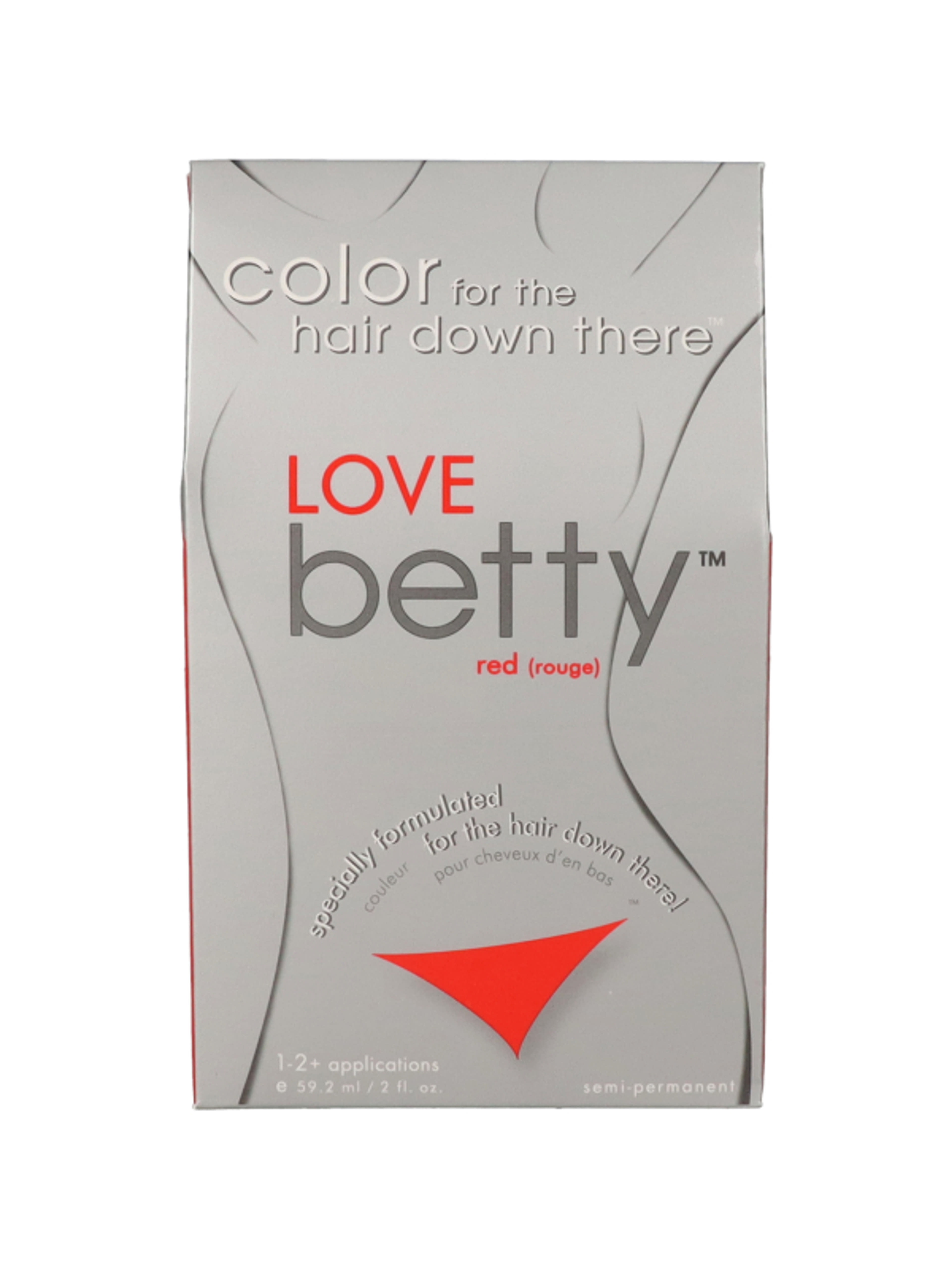 Betty Beauty szeméremszőrzet színező / Love red - 59,2 ml