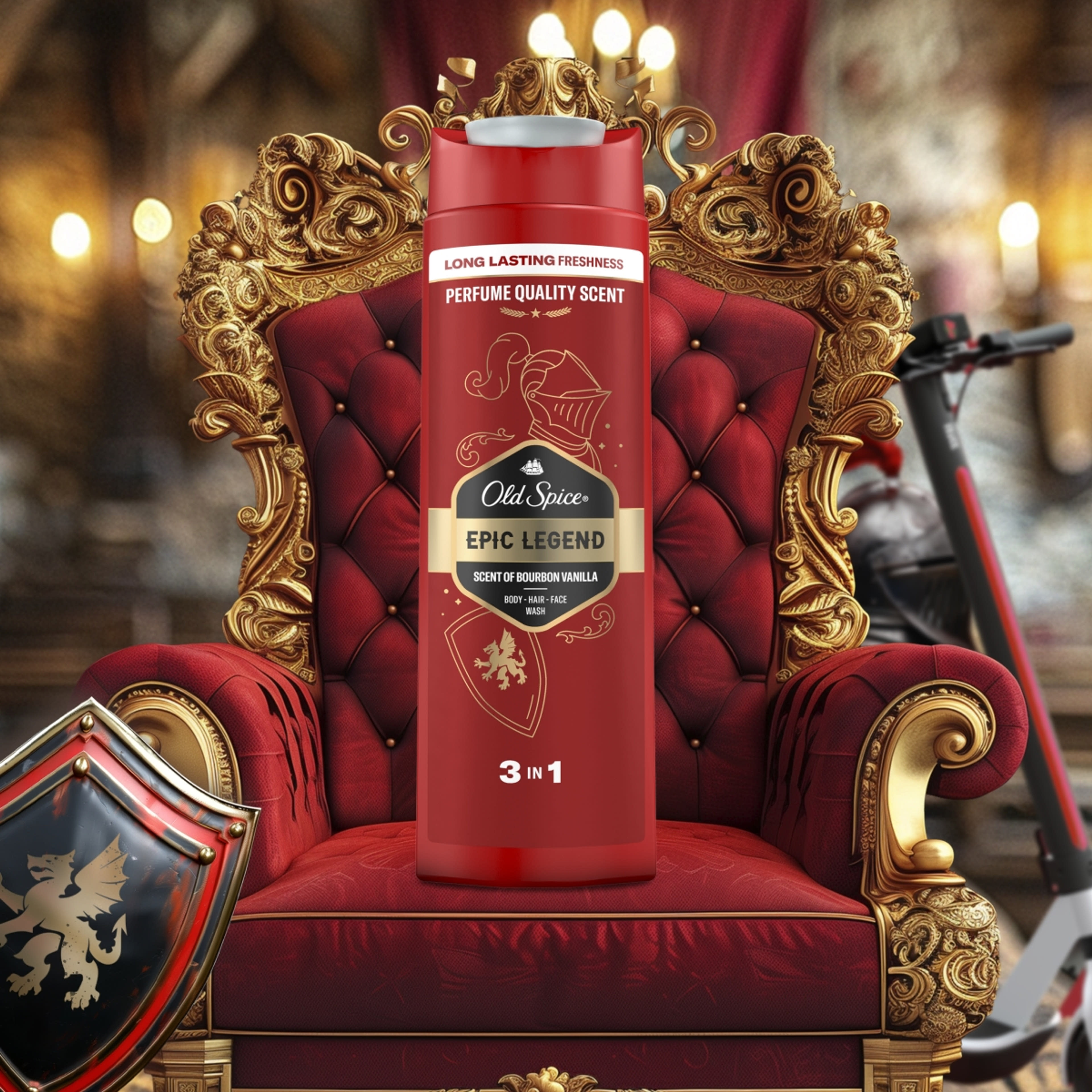 Old Spice Epic Férfi 3 az 1-ben sampon és tusfürdő - 400 ml-7