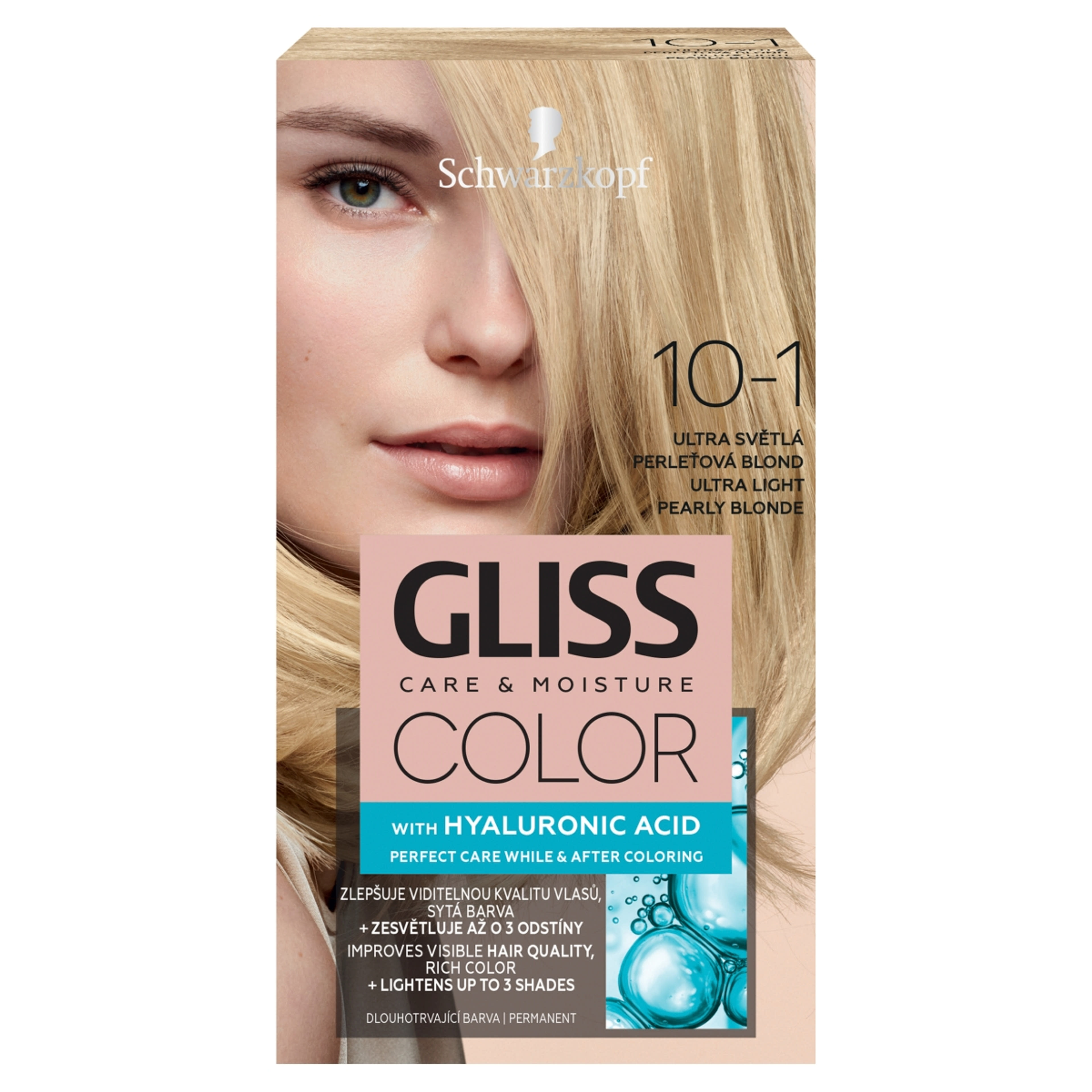 Gliss Color tartós hajfesték 10-1 Ultravilágos gyöngyszőke - 1 db-1