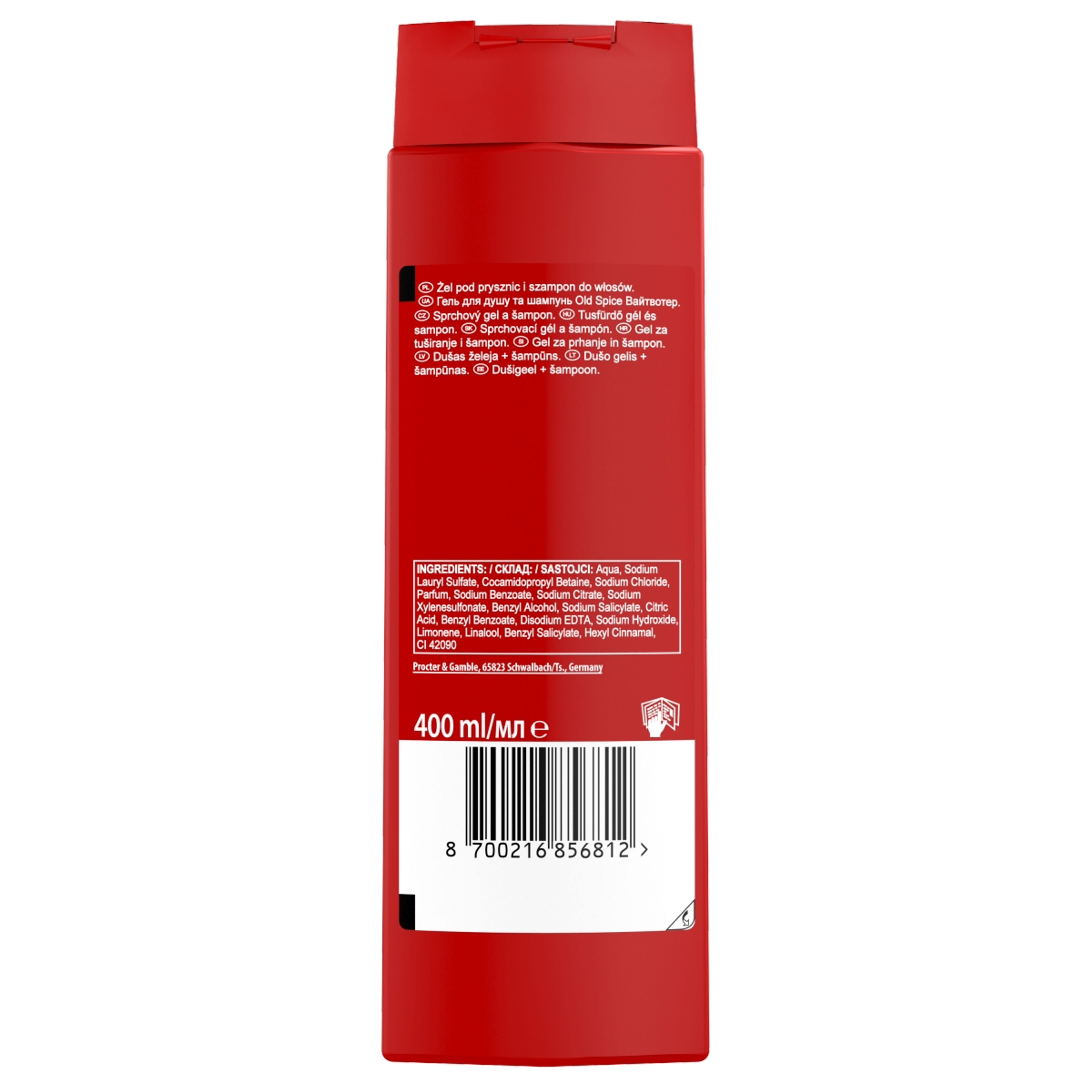 Old Spice Whitewater Tusfürdő Férfiaknak - 400 ml-3