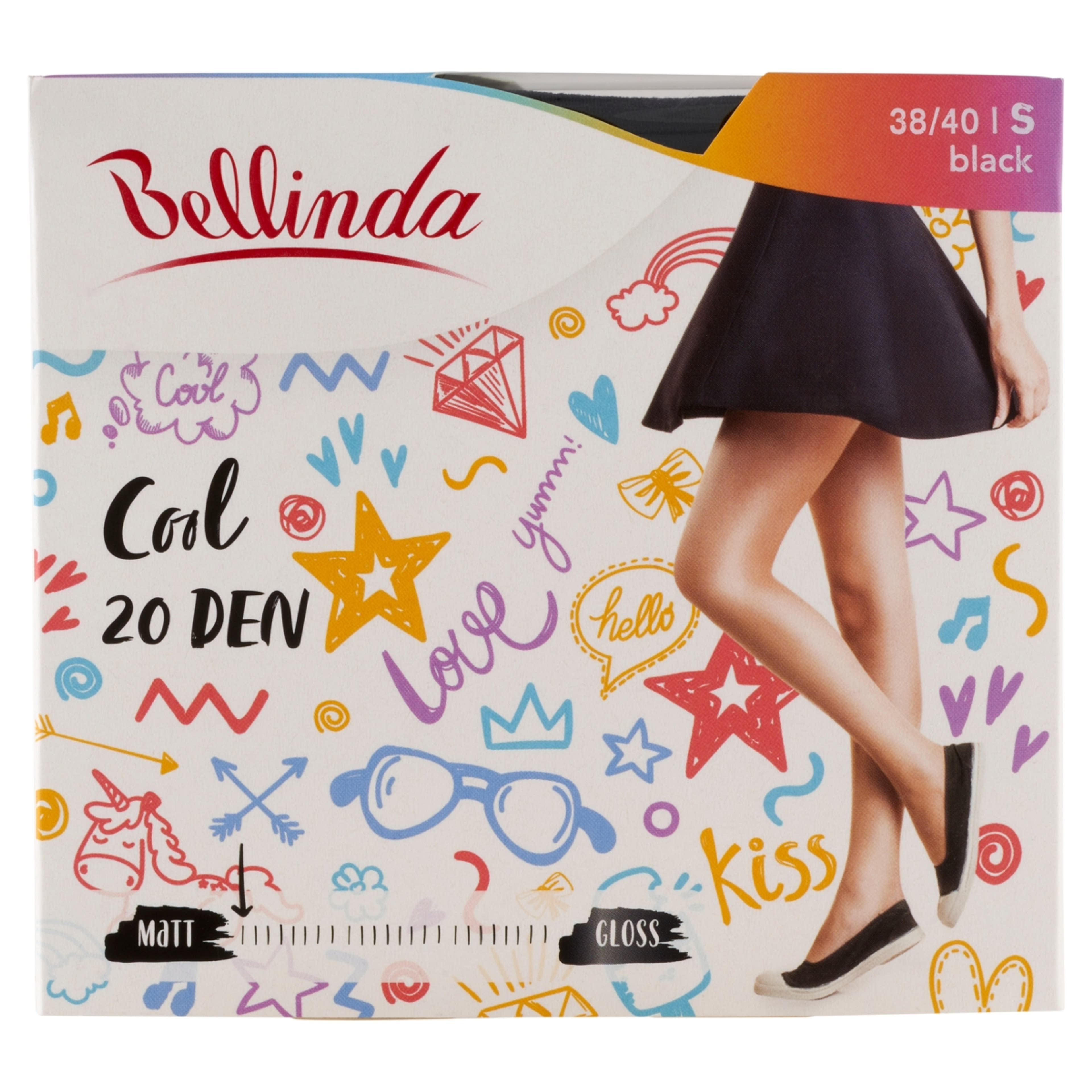 Bellinda Cool 20 Den Fekete S Harisnya - 1 db-1