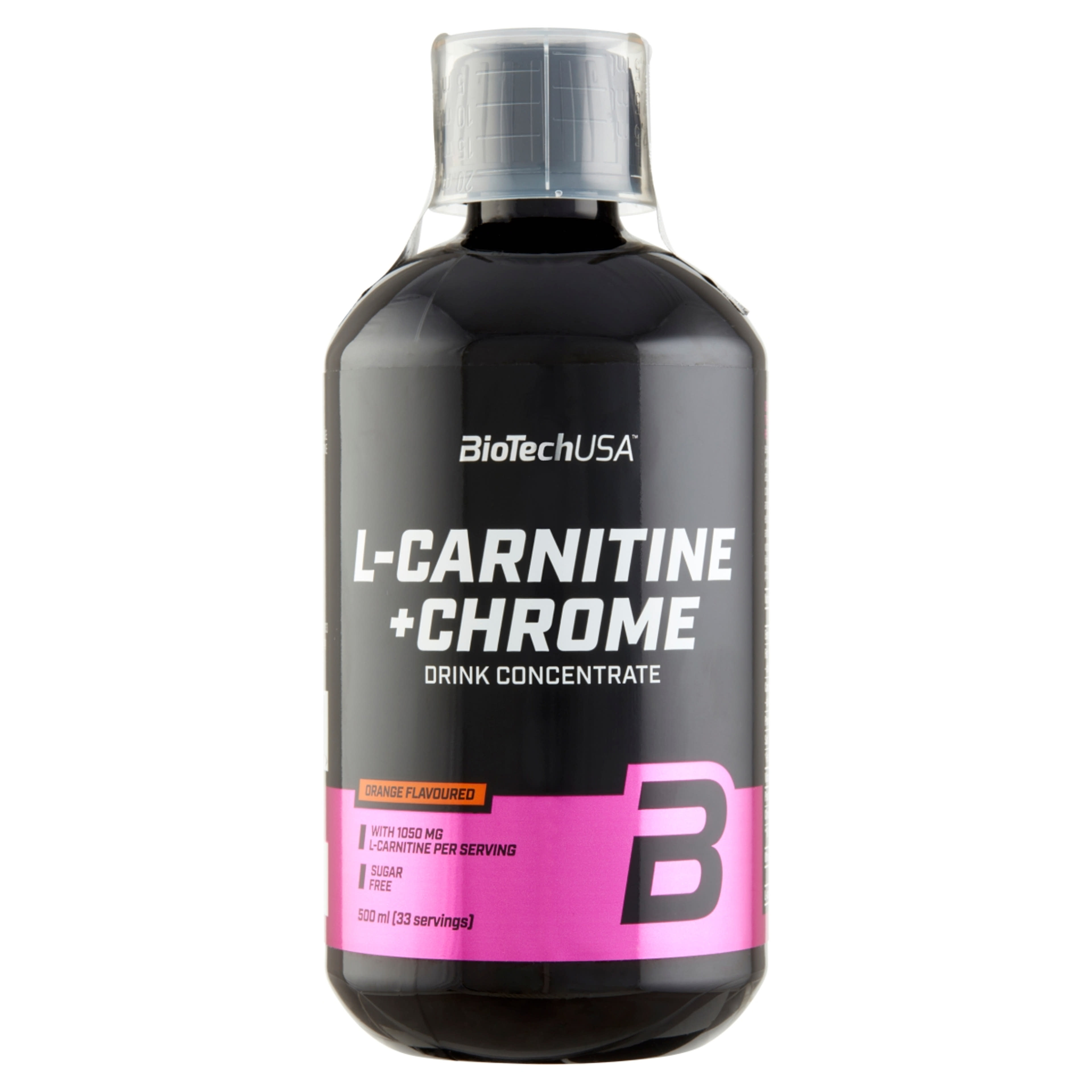 BioTechUSA L-carnitine+chrome narancs ízű - 500 ml