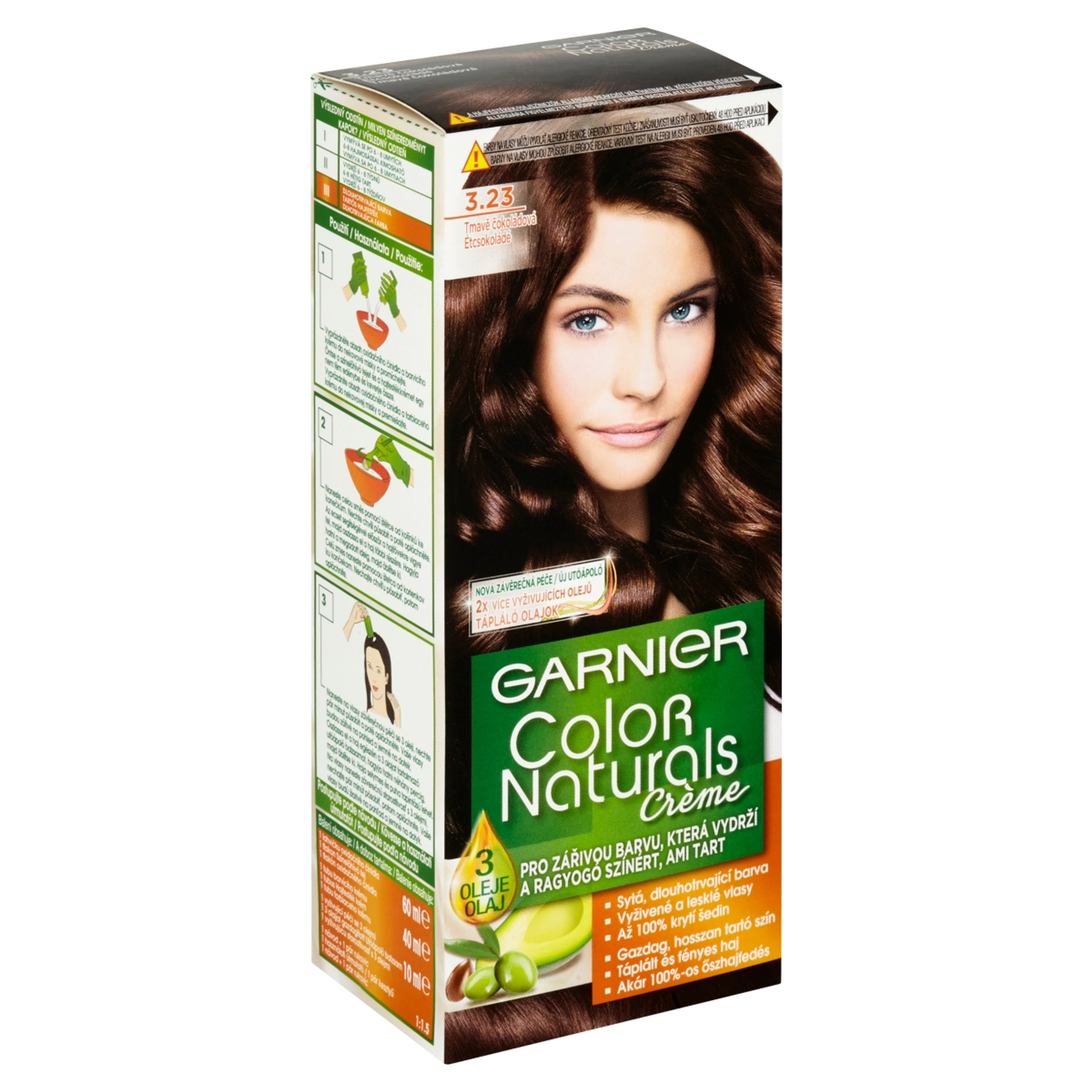 Garnier Color Naturals tartós hajfesték /3.23 étcsokoládé - 110 ml-3