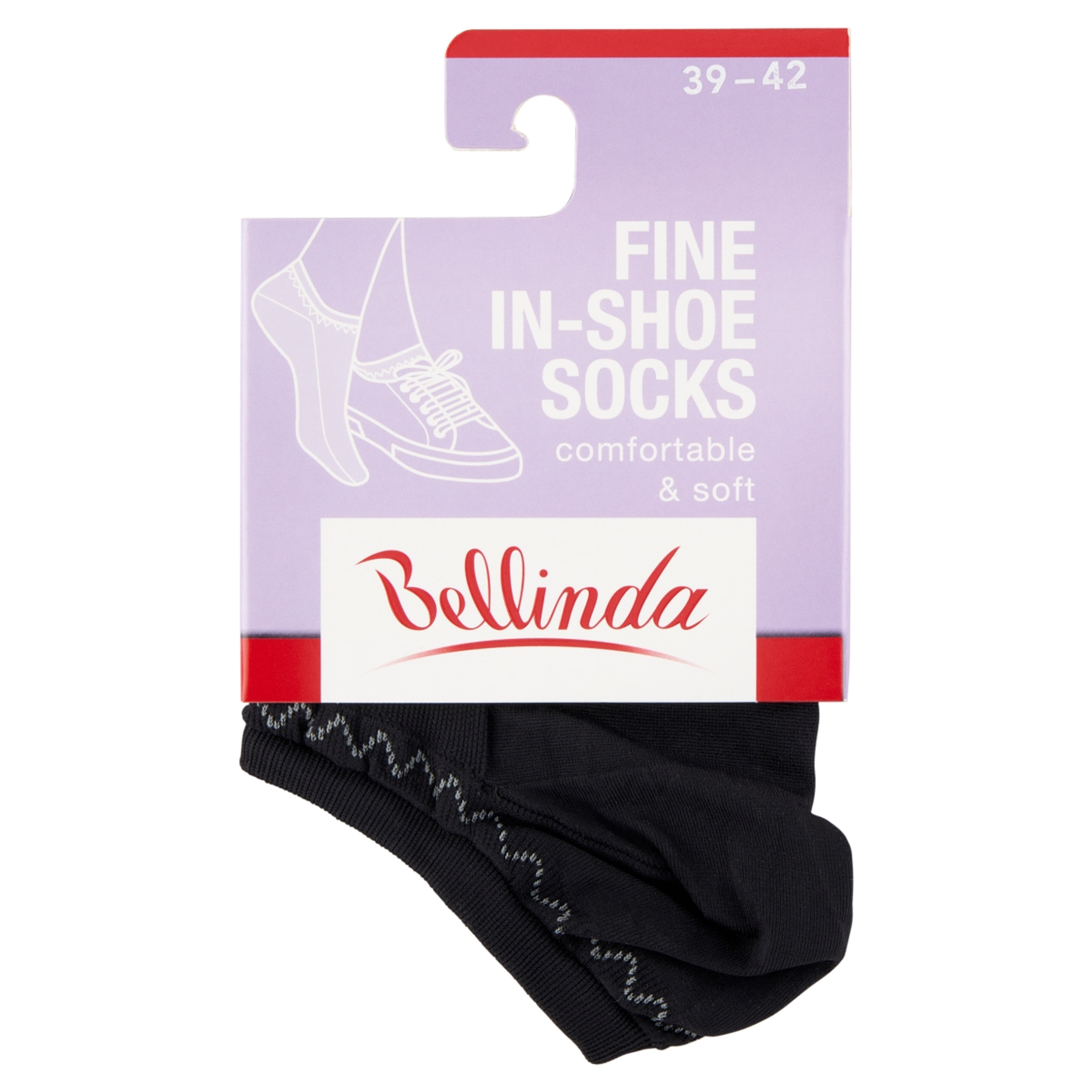 Bellinda Fine In-Shoe Fekete 39-42 Női Zokni - 1 pár