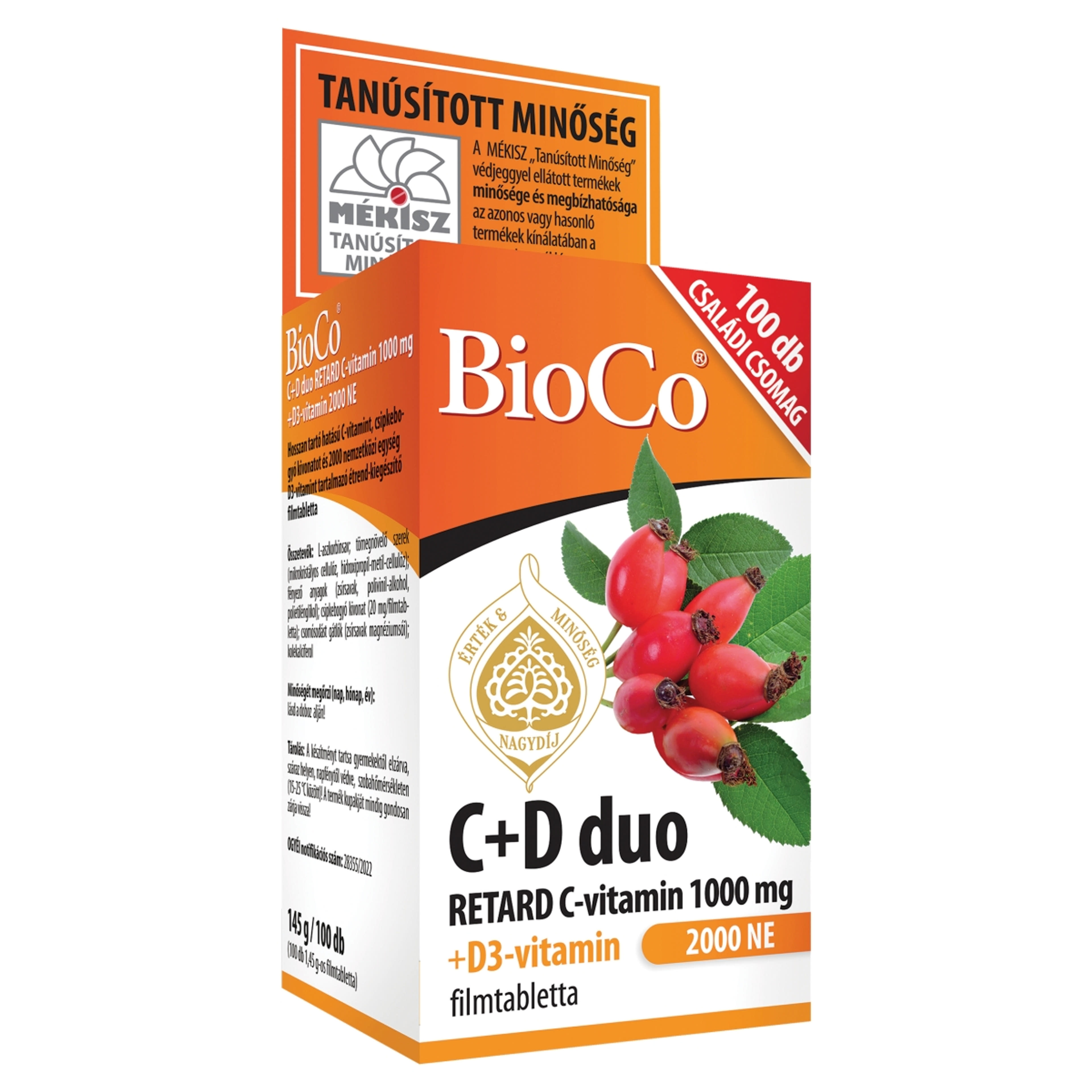 BioCo C+D duo 2000 NE filmtabletta - 100 db-2