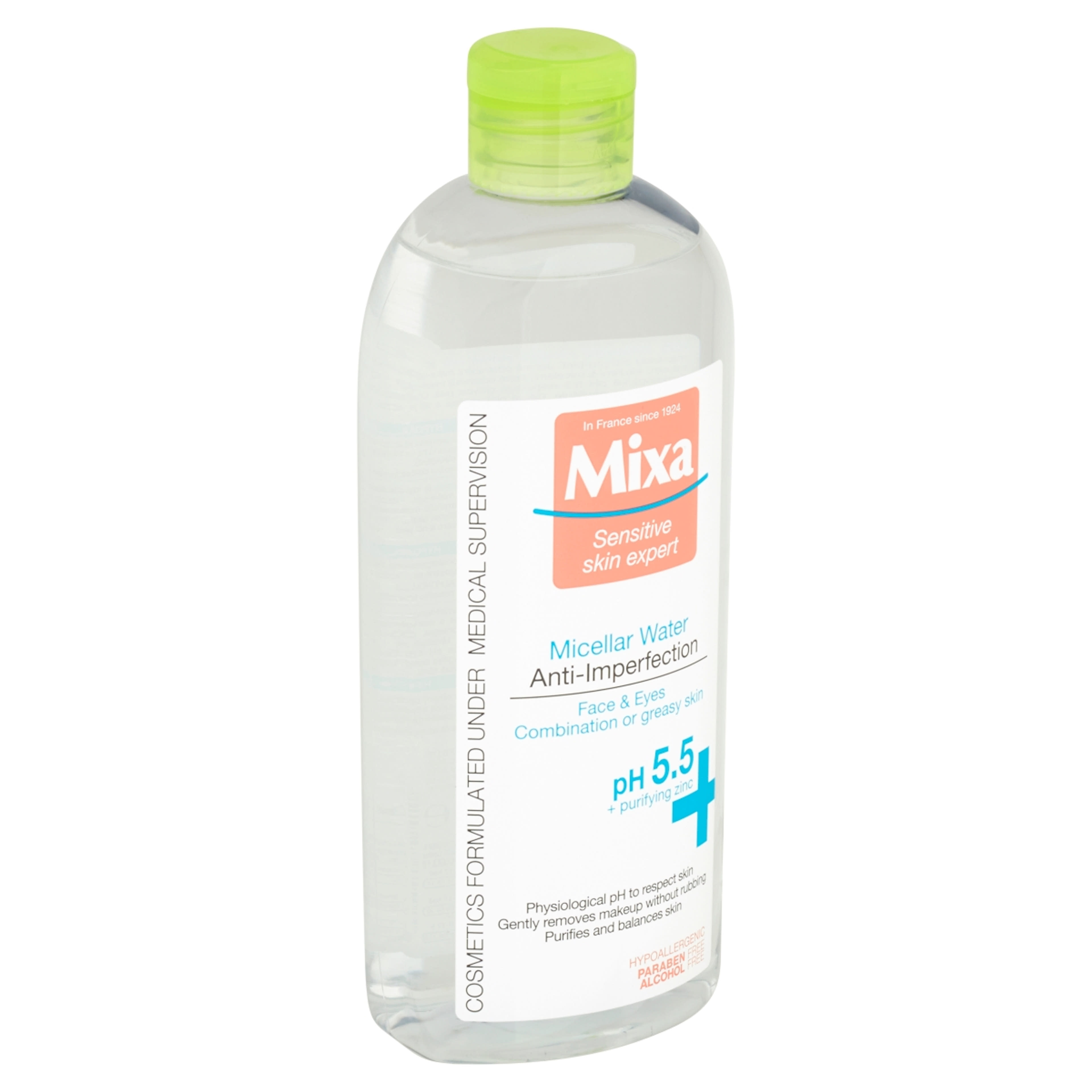 Mixa mattító micellás víz zsíros, kombinált és érzékeny bőrre - 400 ml-2