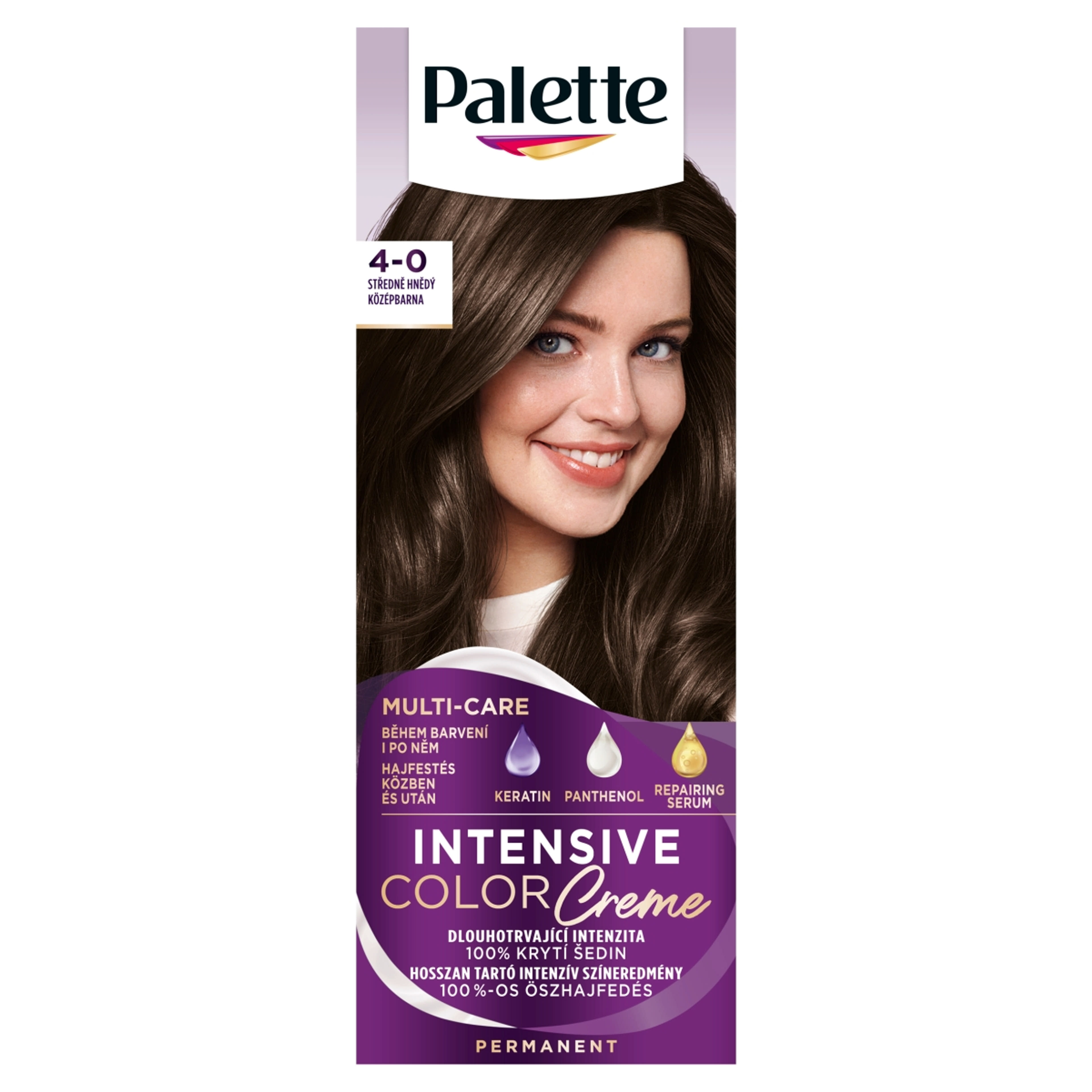 Schwarzkopf Palette Intensive Color Creme hajfesték N3 középbarna - 1 db