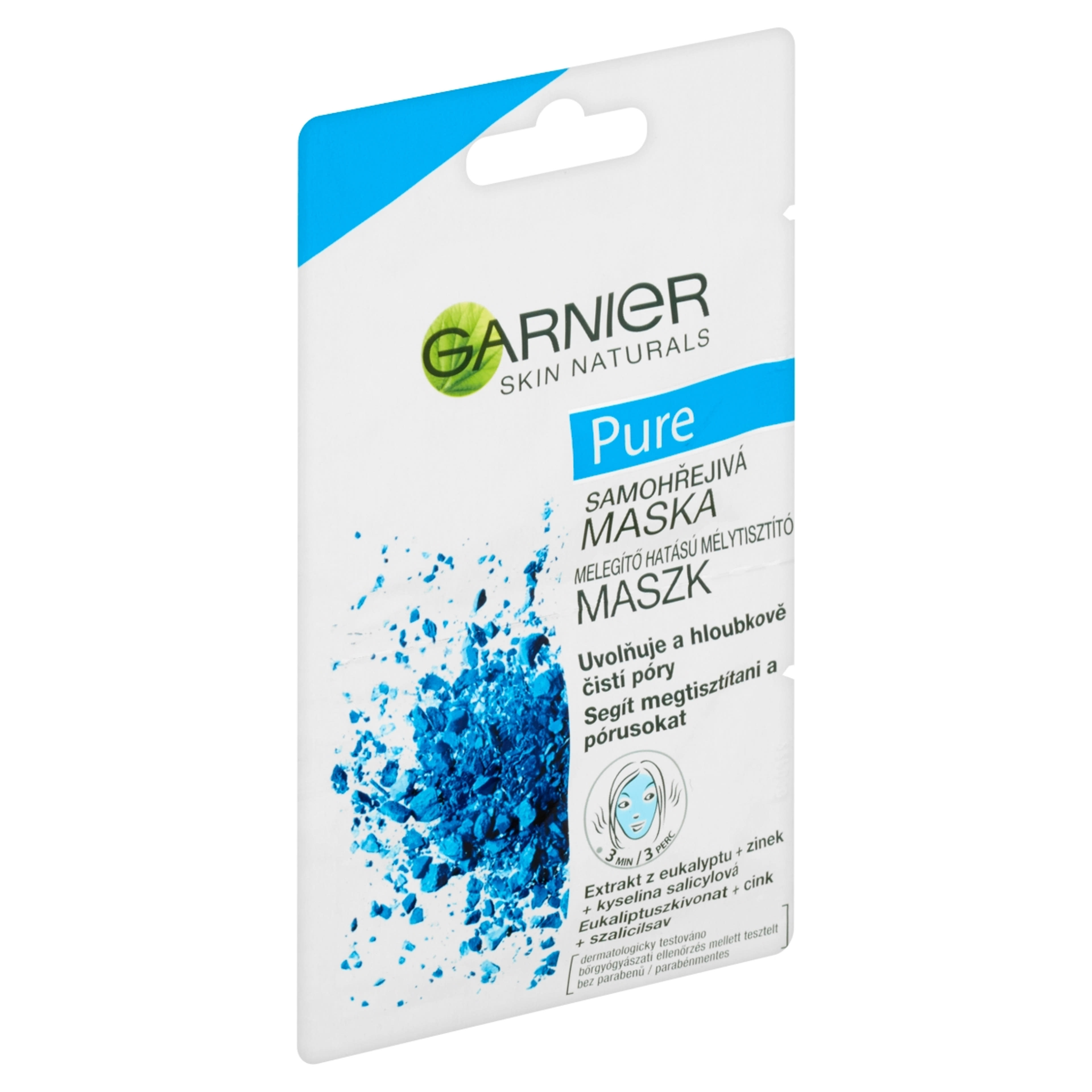 Garnier Skin Naturals Pure Melegítő hatású mélytisztító arcmaszk 2X6 - 12 ml-2