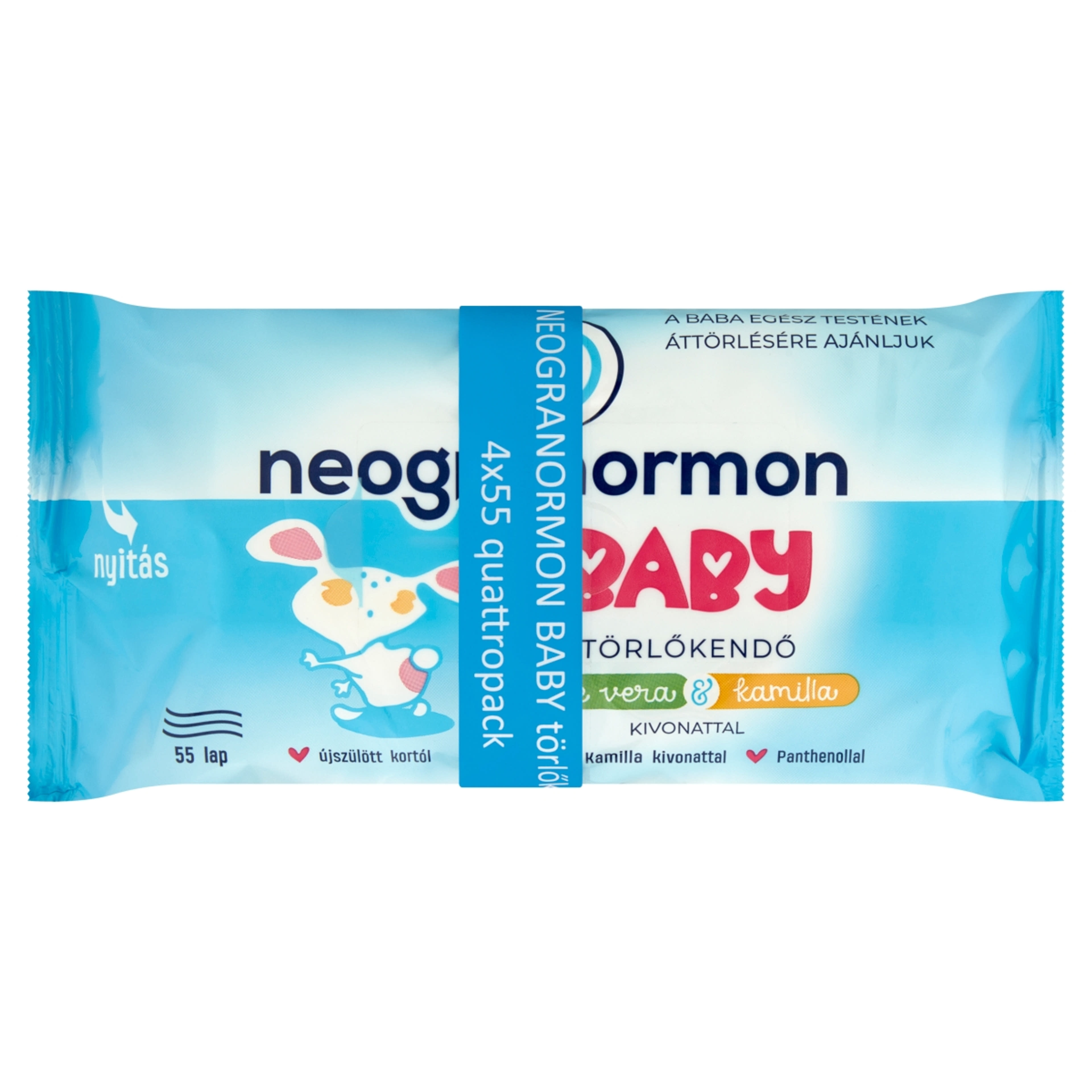 Neogranormon törlőkendő 4x55 db - 220 db