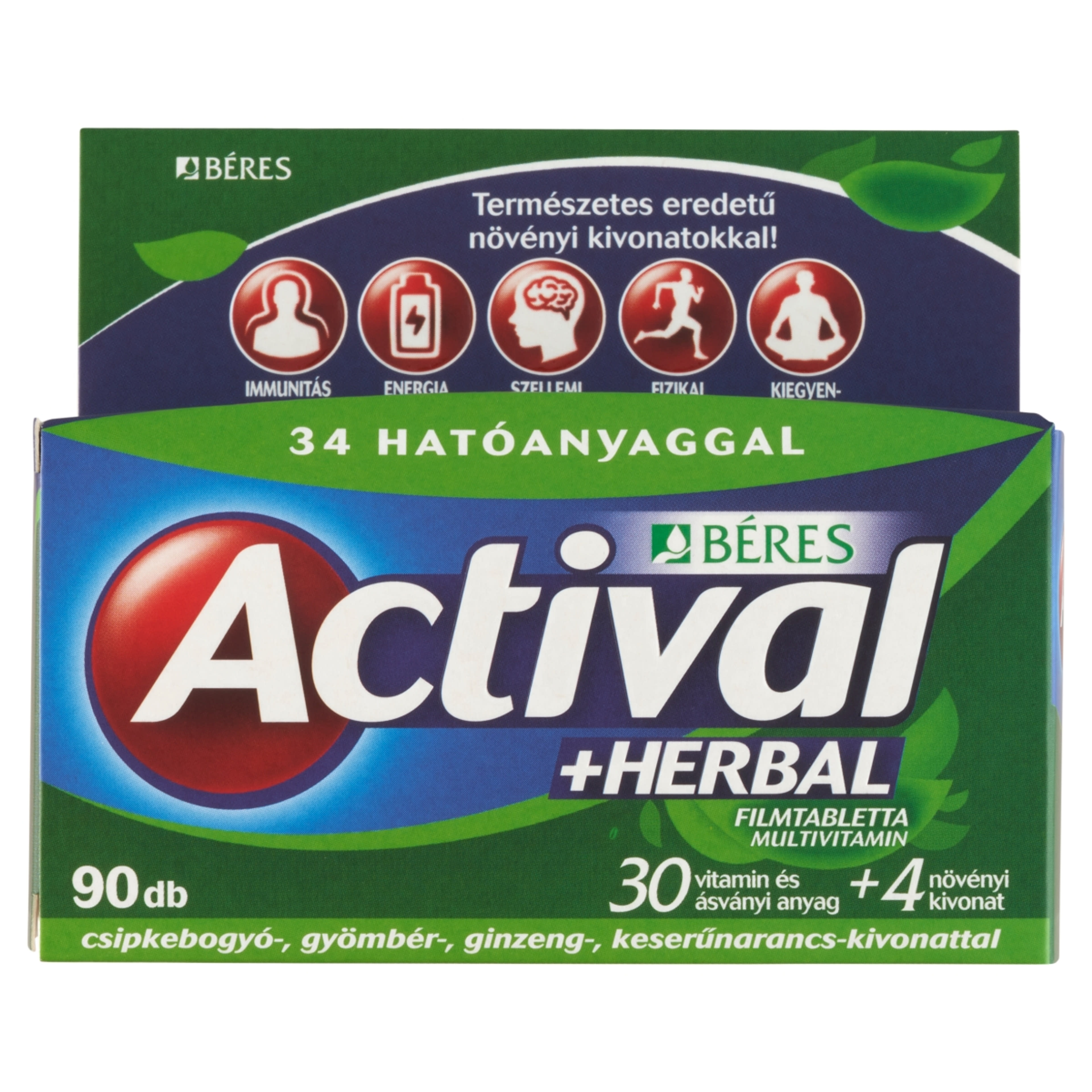 Actival Herbal multivitamin filmtabletta - 90 db