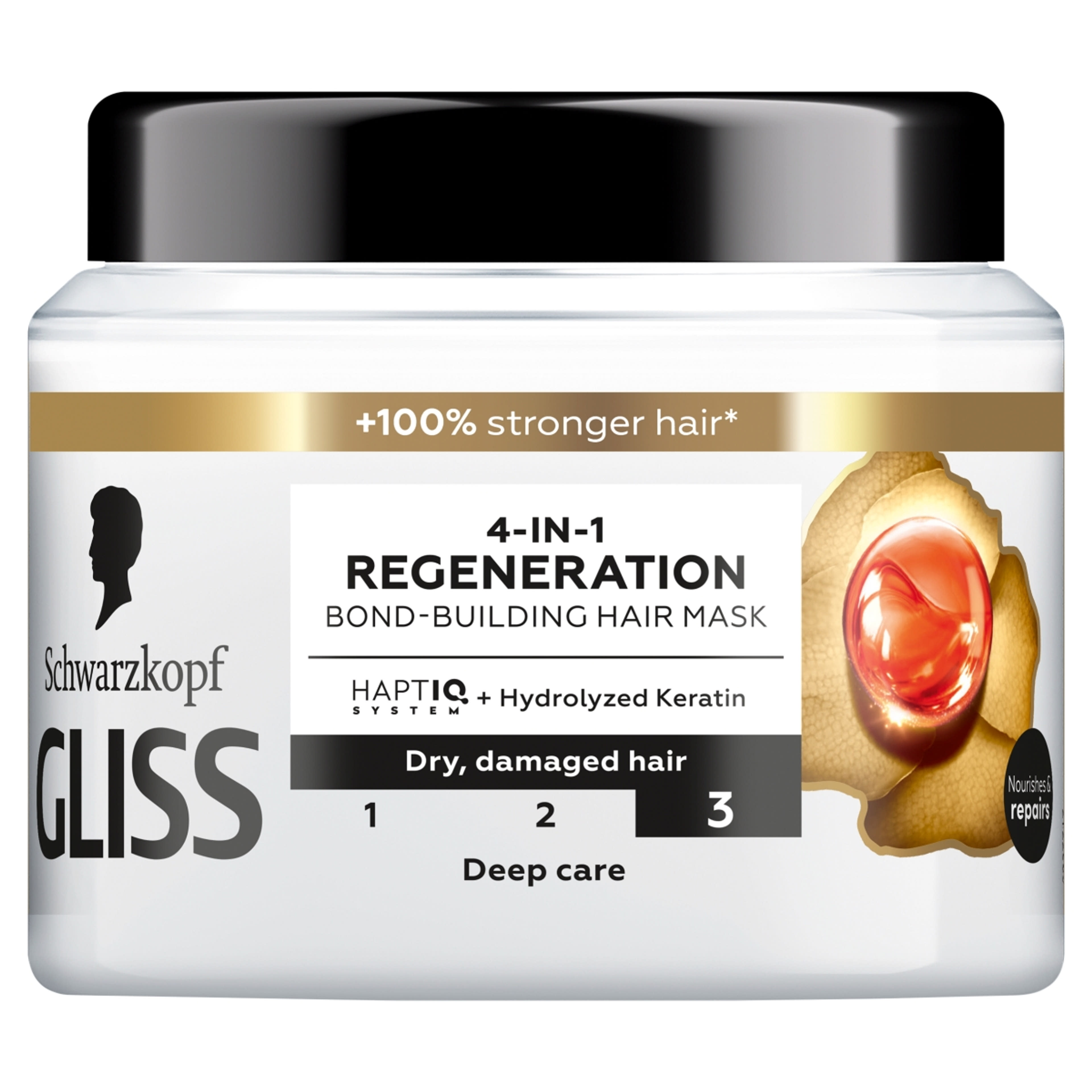 Gliss 4 az 1-ben regeneráló hajmaszk - 400 ml
