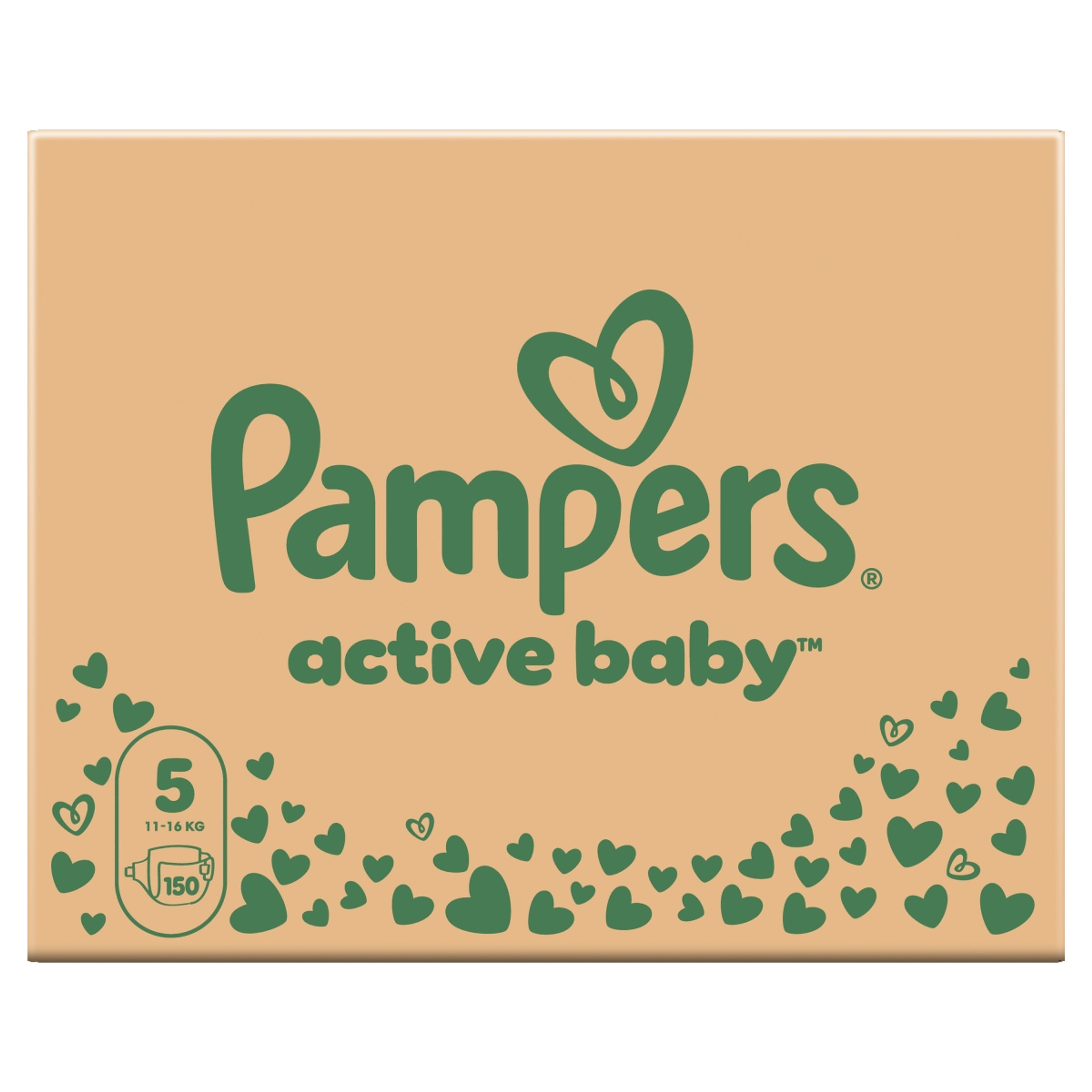 Pampers Active Baby monthly pack 5 11-16 kg - 150 db
