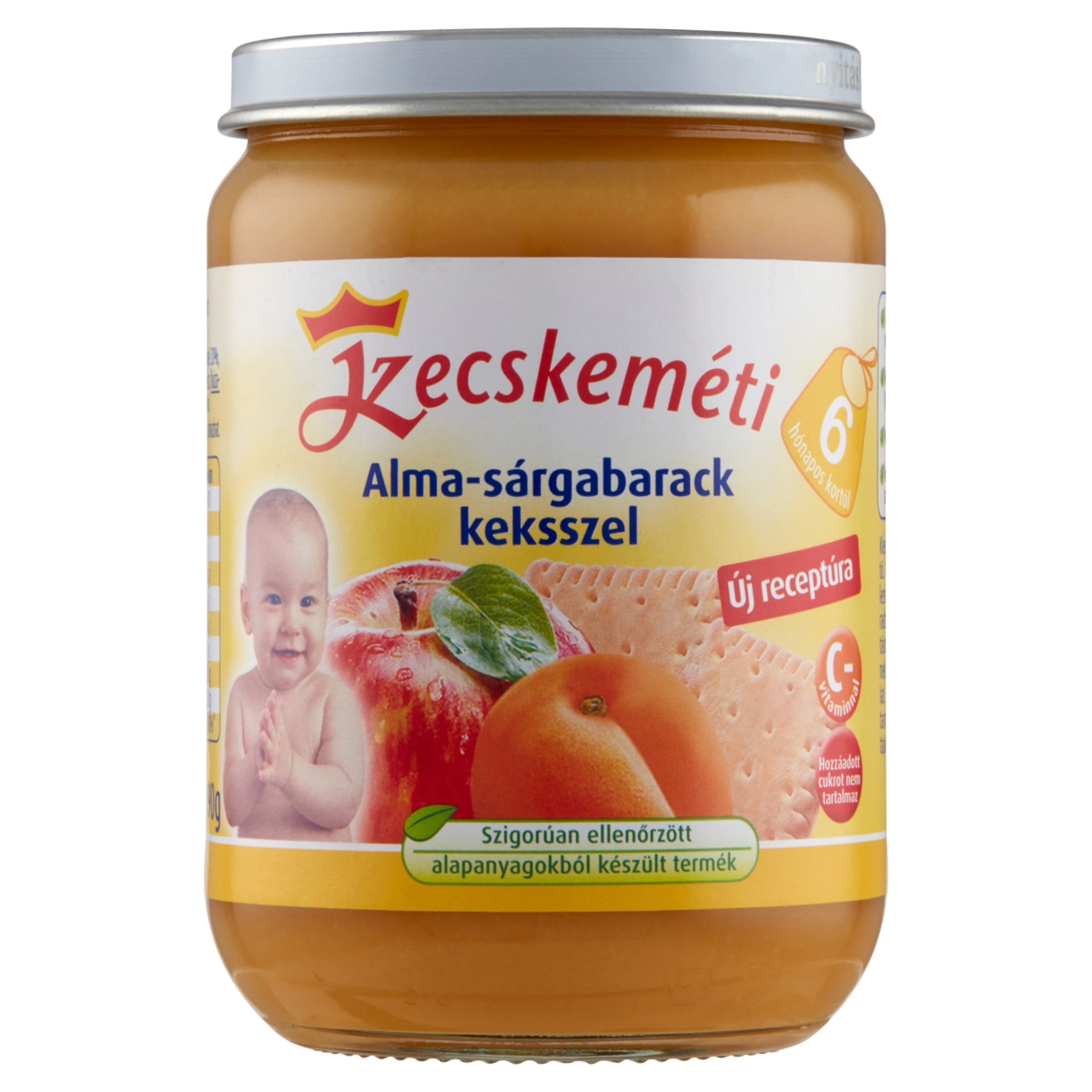 Kecskeméti Bébiétel Sérgabarack keksz Ízesítéssel 6 Hónapos Kortól - 190 g-1