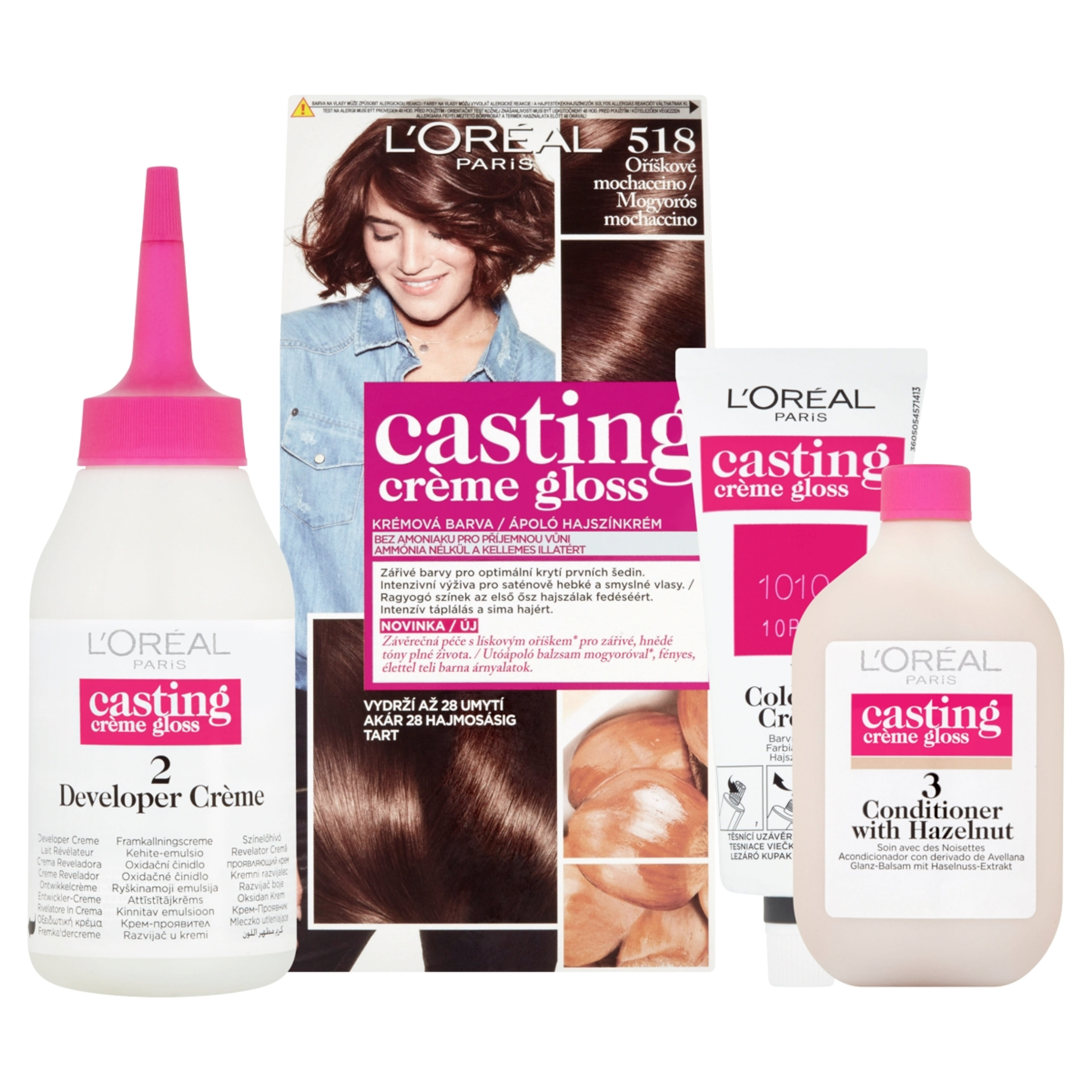 L'Oréal Paris Casting Creme Gloss hajfesték /518 Mogyorós Machaccino - 180 ml-2