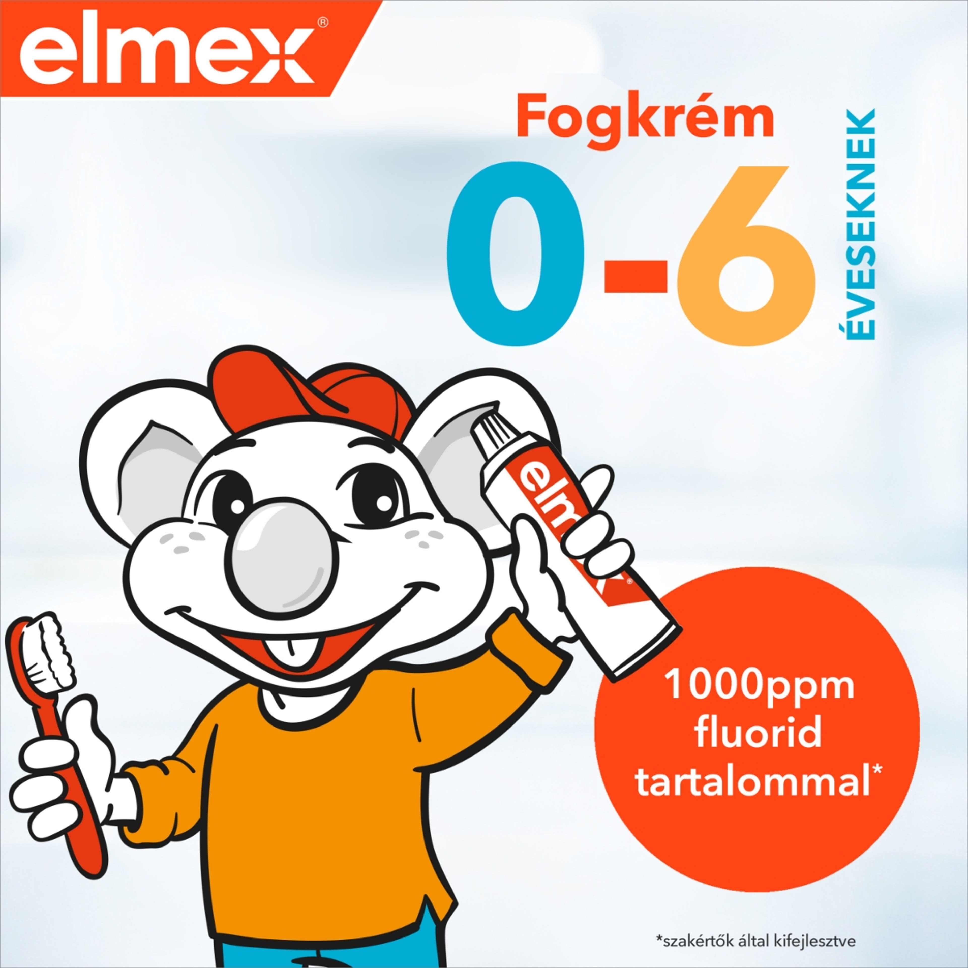 Elmex Kids gyerek fogkrém 0-6 éves gyermekeknek - 50 ml-4