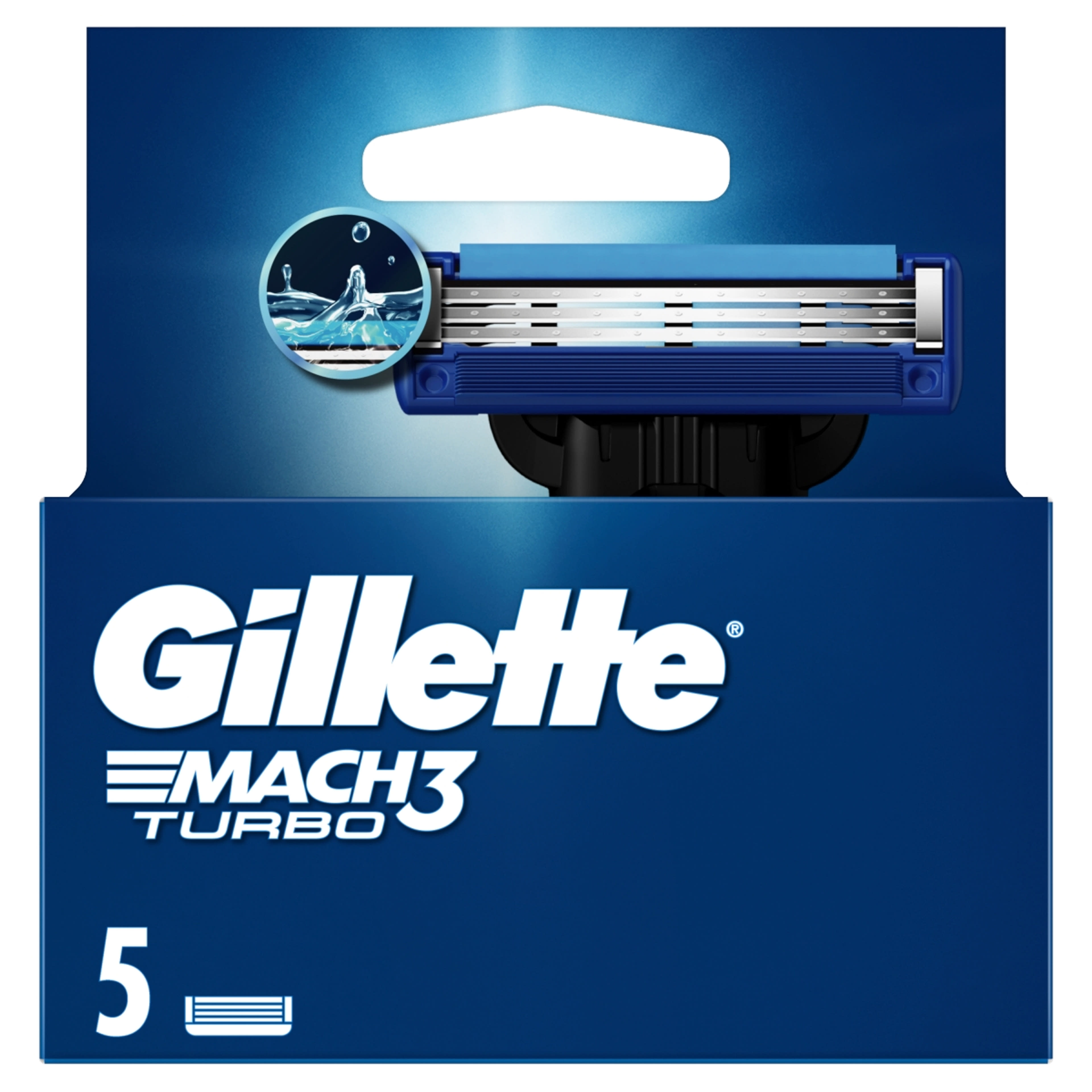 Gillette Mach 3 turbo borotvabetét  - 5 db