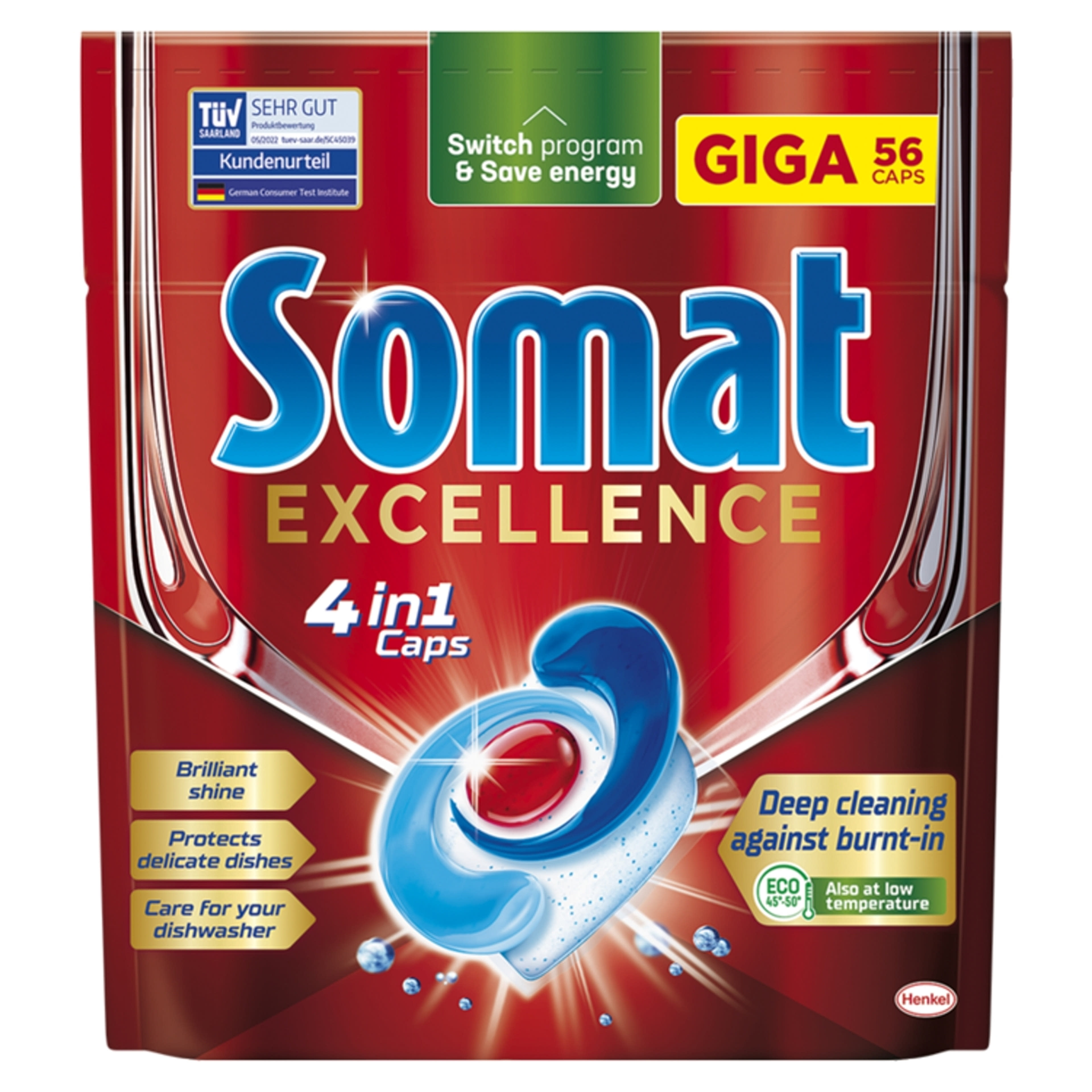 Somat Excellence gépi mosogatószer kapszula - 56 db-2