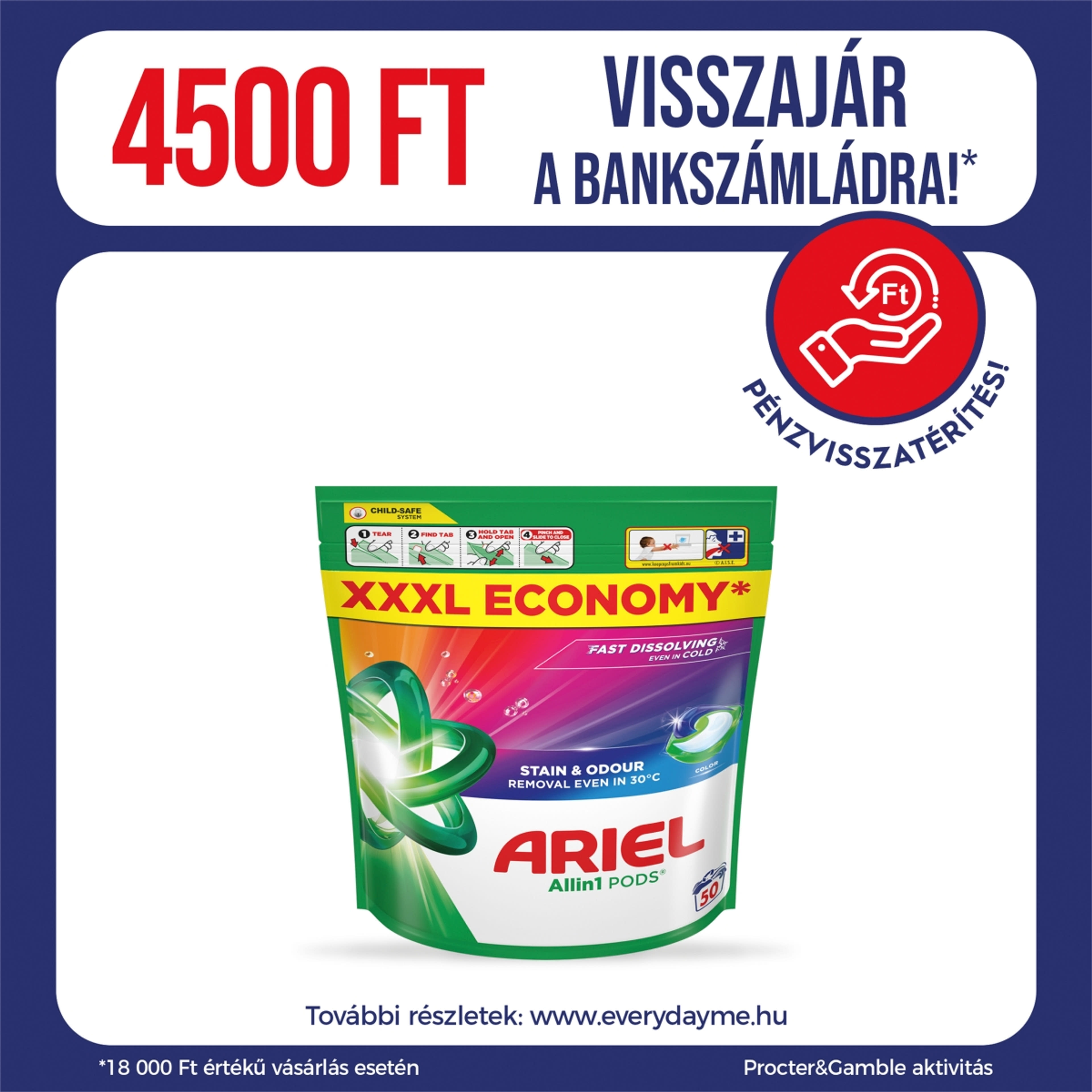 Ariel Allin1 PODS mosókapszula 50 mosáshoz - 50 db
