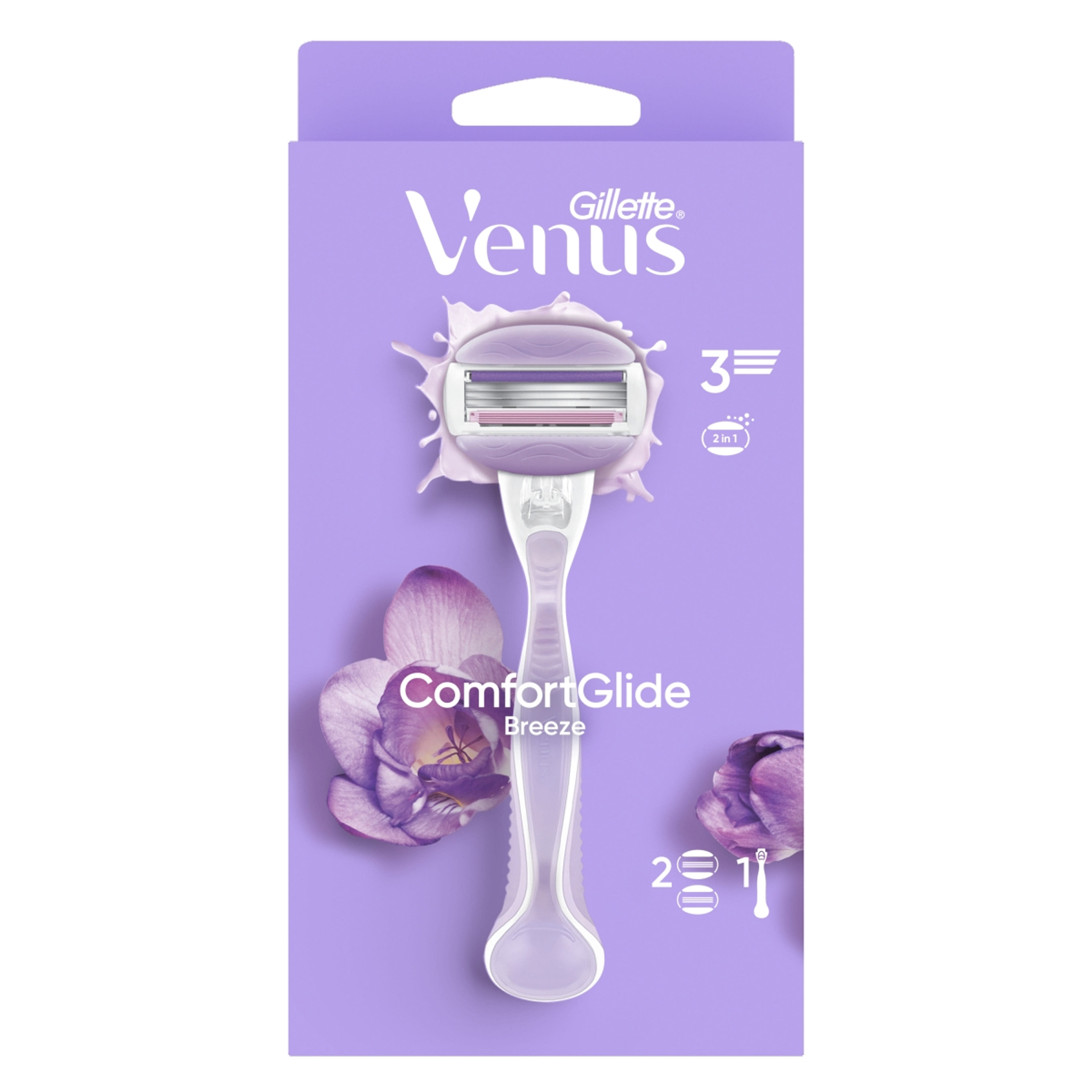 Gillette Venus Breeze 3 pengés borotva + 2 db borotvabetét - 1 db