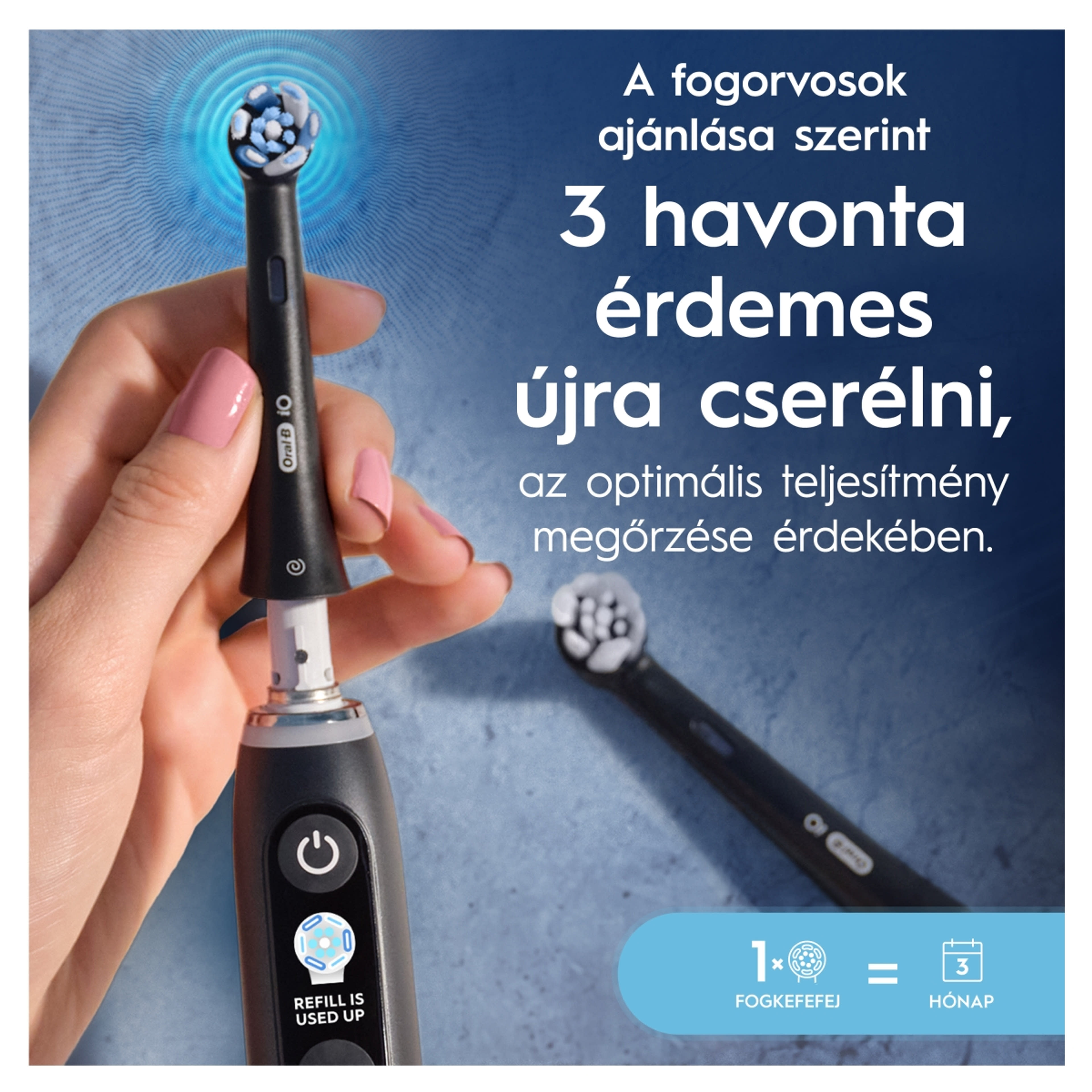 Oral-B iO Series Ultimate Clean elektromos fogkefe pótfej - 4 db-6