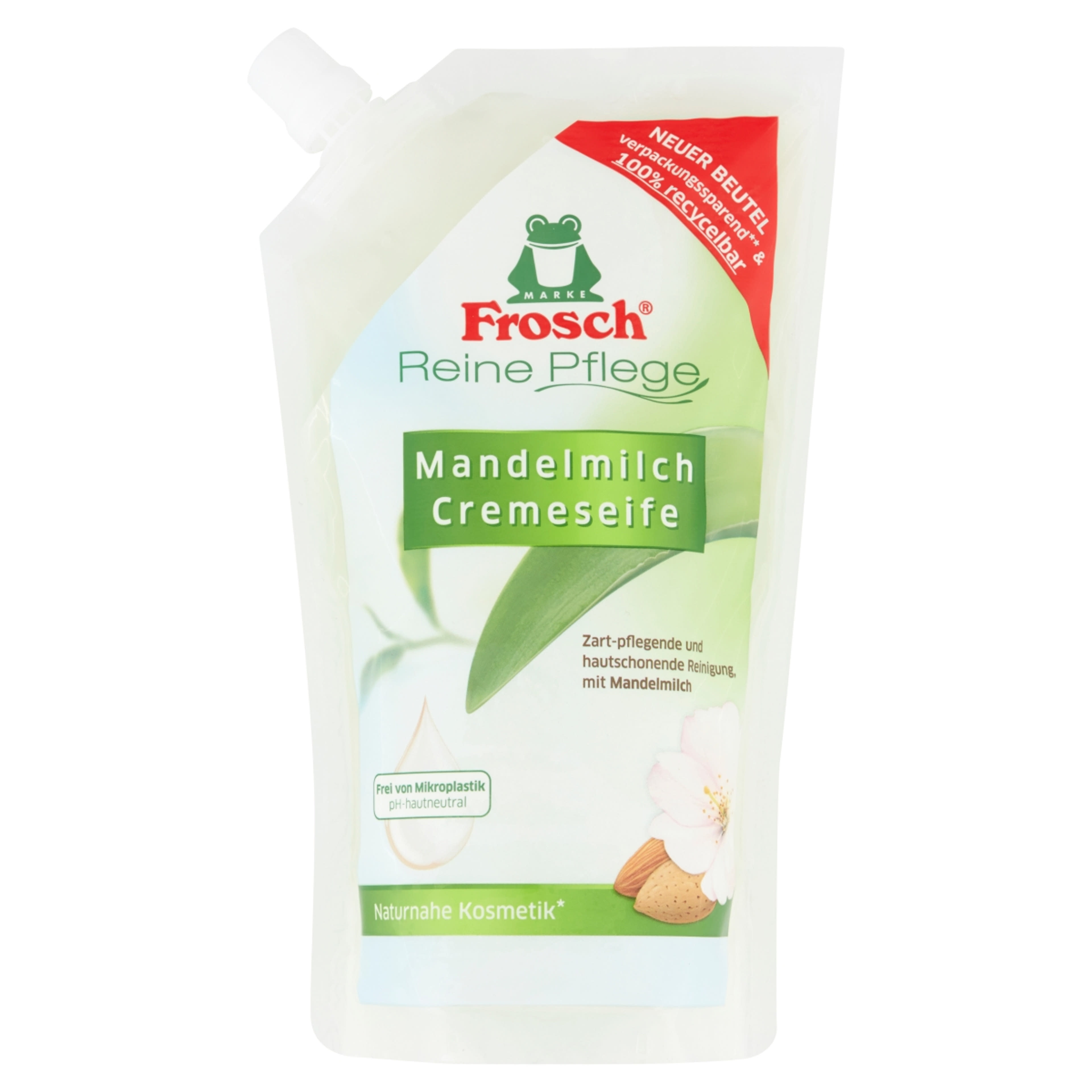 Frosch folyékony szappan utántöltő Almond milk - 500 ml-1