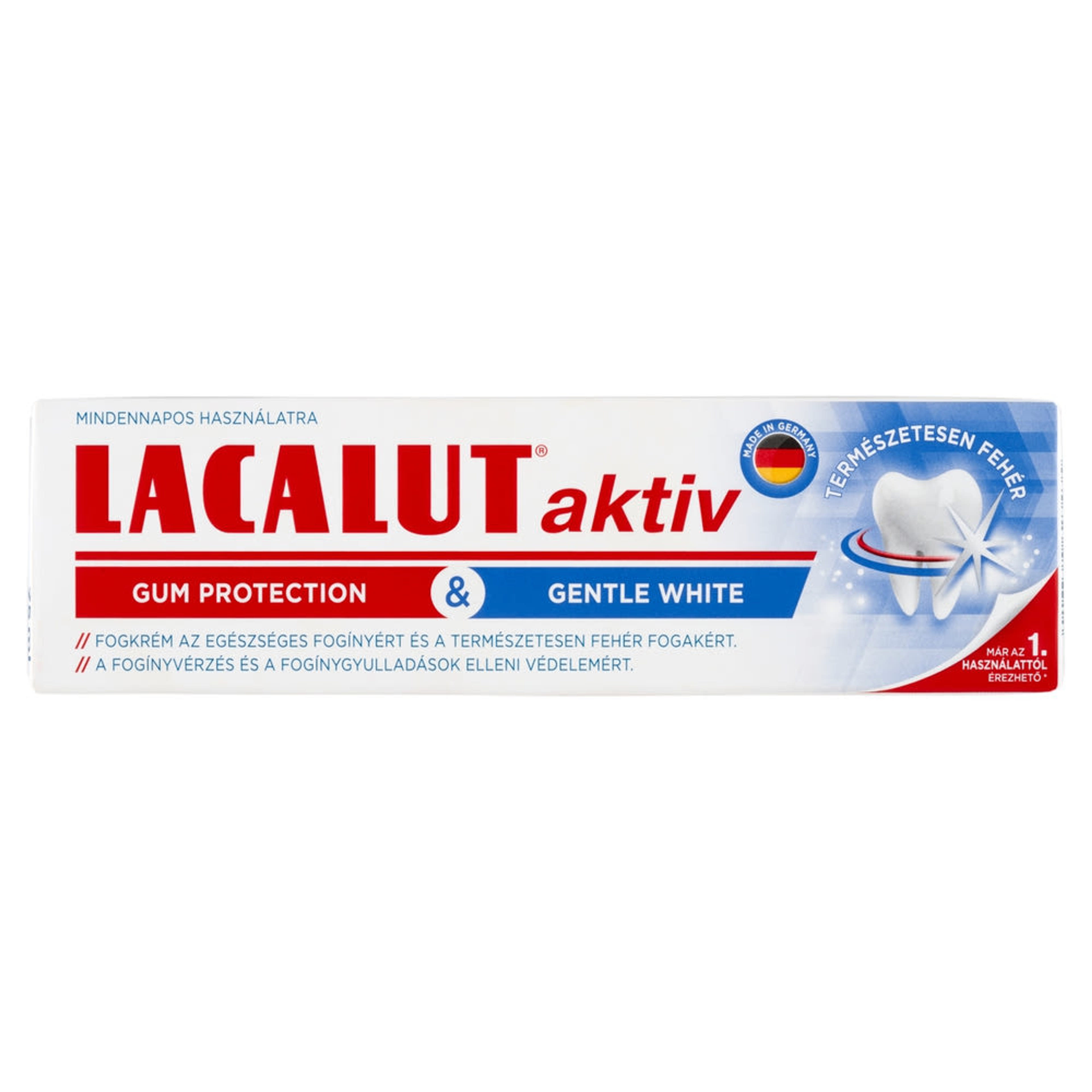 Lacalut aktiv gum protection & gentle white fogkrém - 75 ml