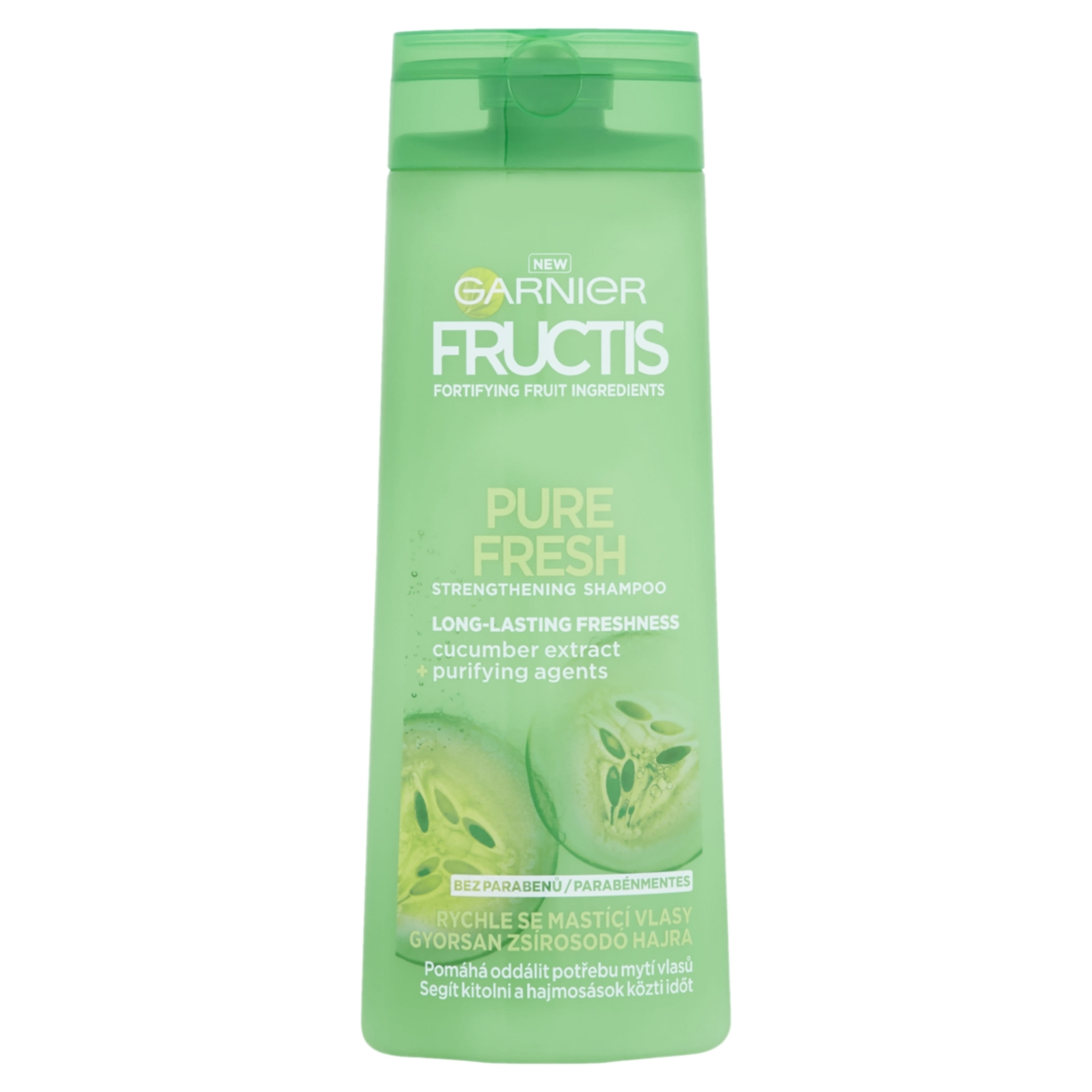 Garnier Fructis Pure Fresh sampon gyorsan zsírosodó hajra - 400 ml