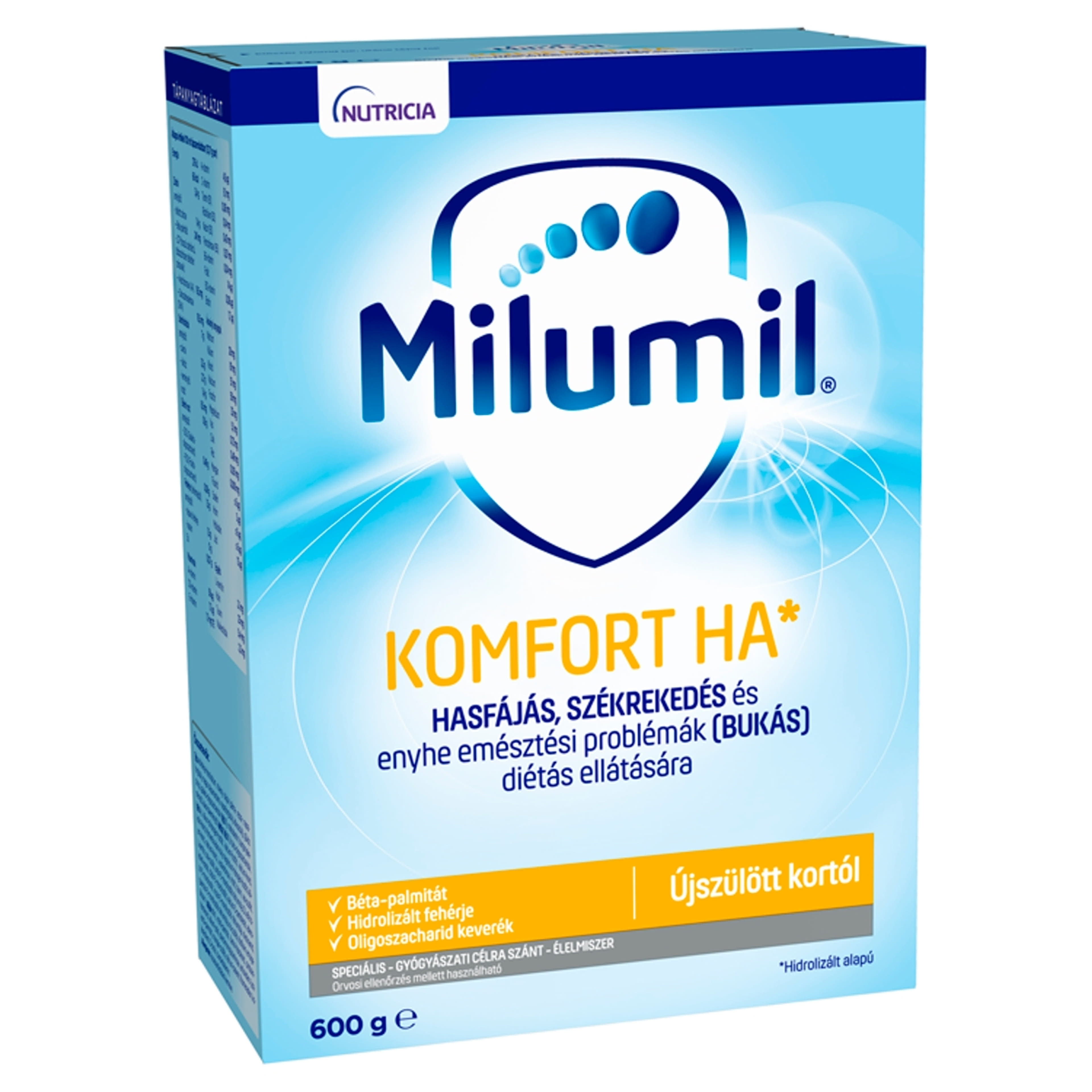 Milumil Komfort HA 1 speciális gyógyászati célra szánt élelmiszer 0 hónapos kortól - 600 g
