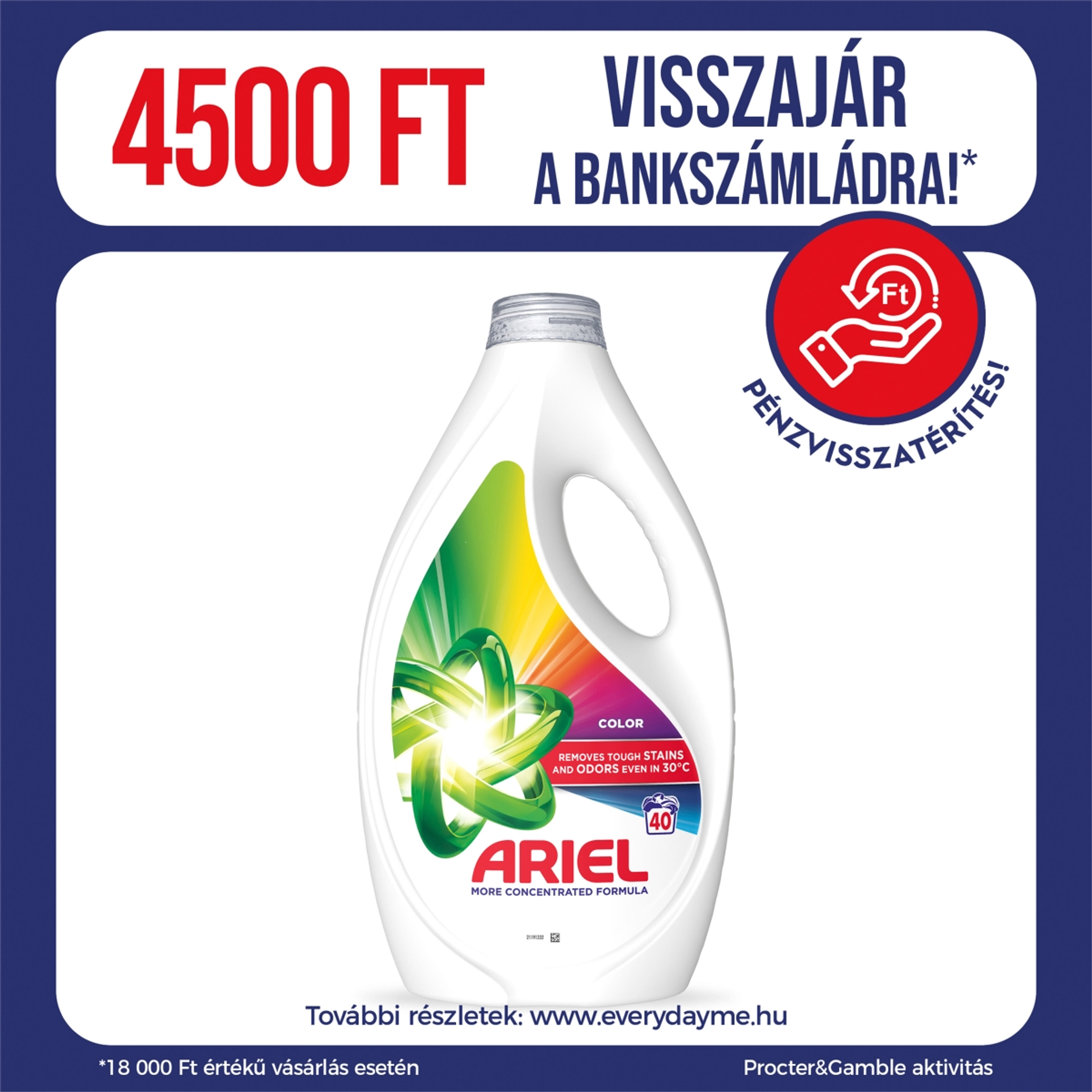 Ariel Color folyékony mosószer, 40 mosáshoz - 1800 ml