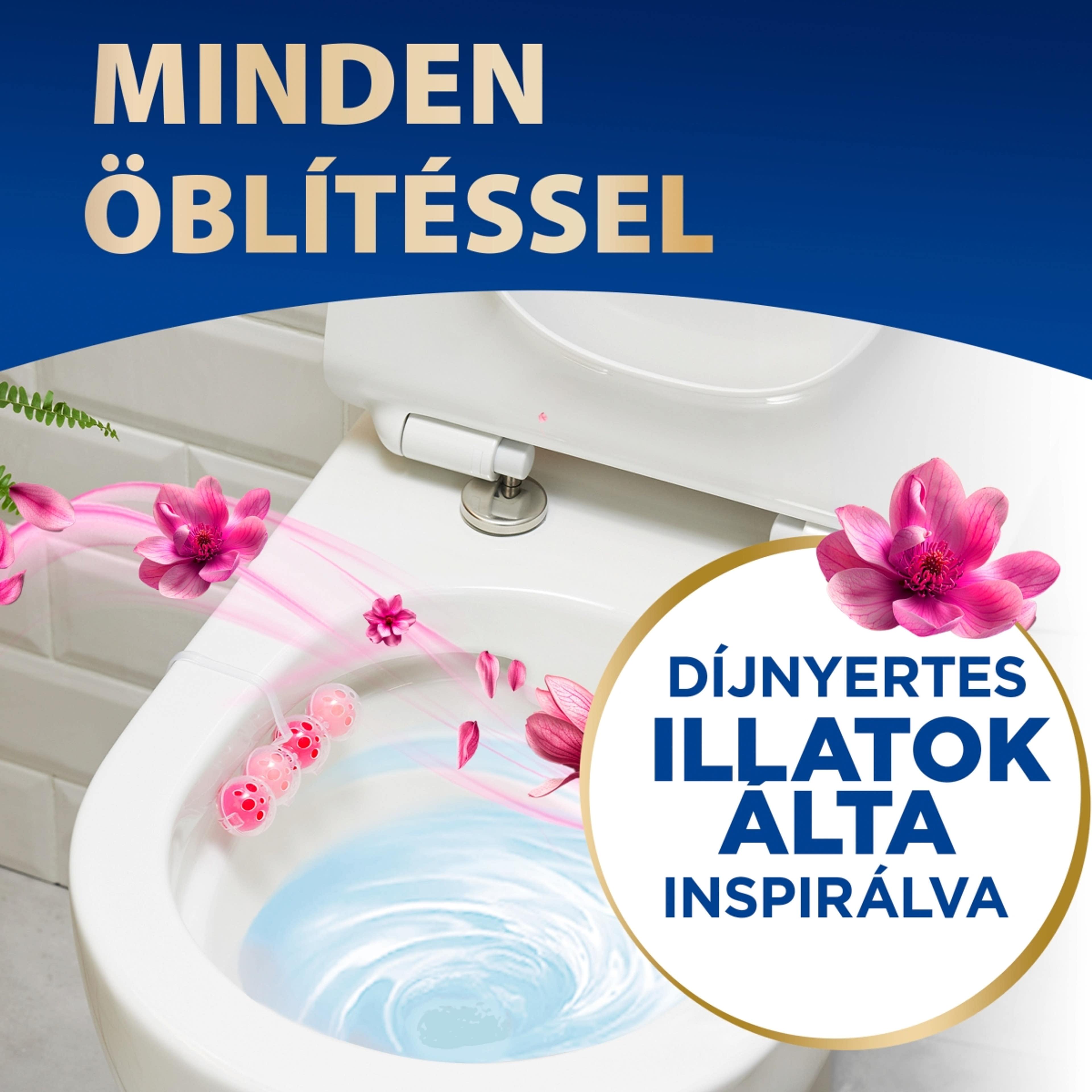 Bref Deluxe Delicate Magnolia WC illatosító (3x50 g) - 150 g-4