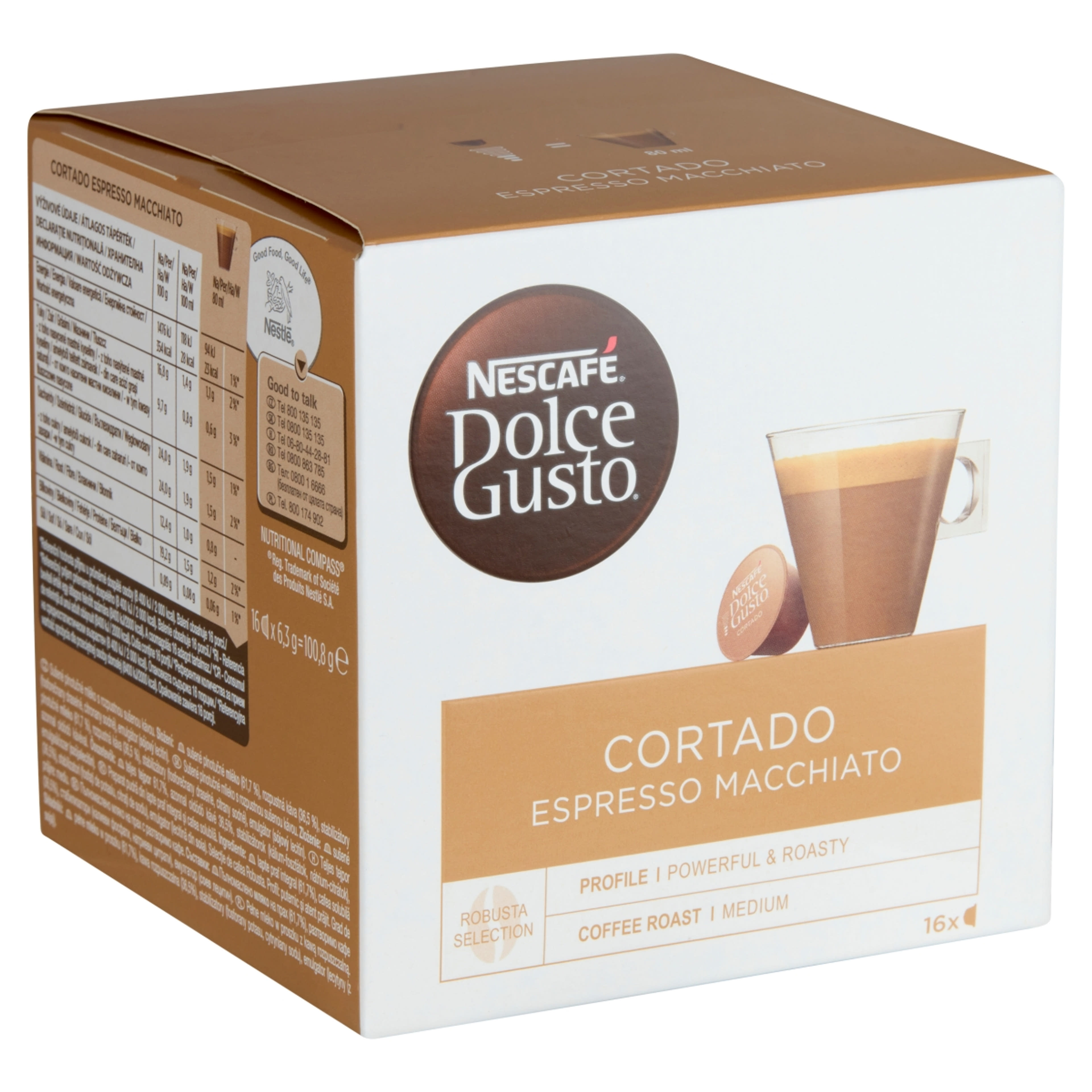 Nescafé Dolce Gusto Cortado Espresso Macchiato kávékapszula 16 db - 100 g-2