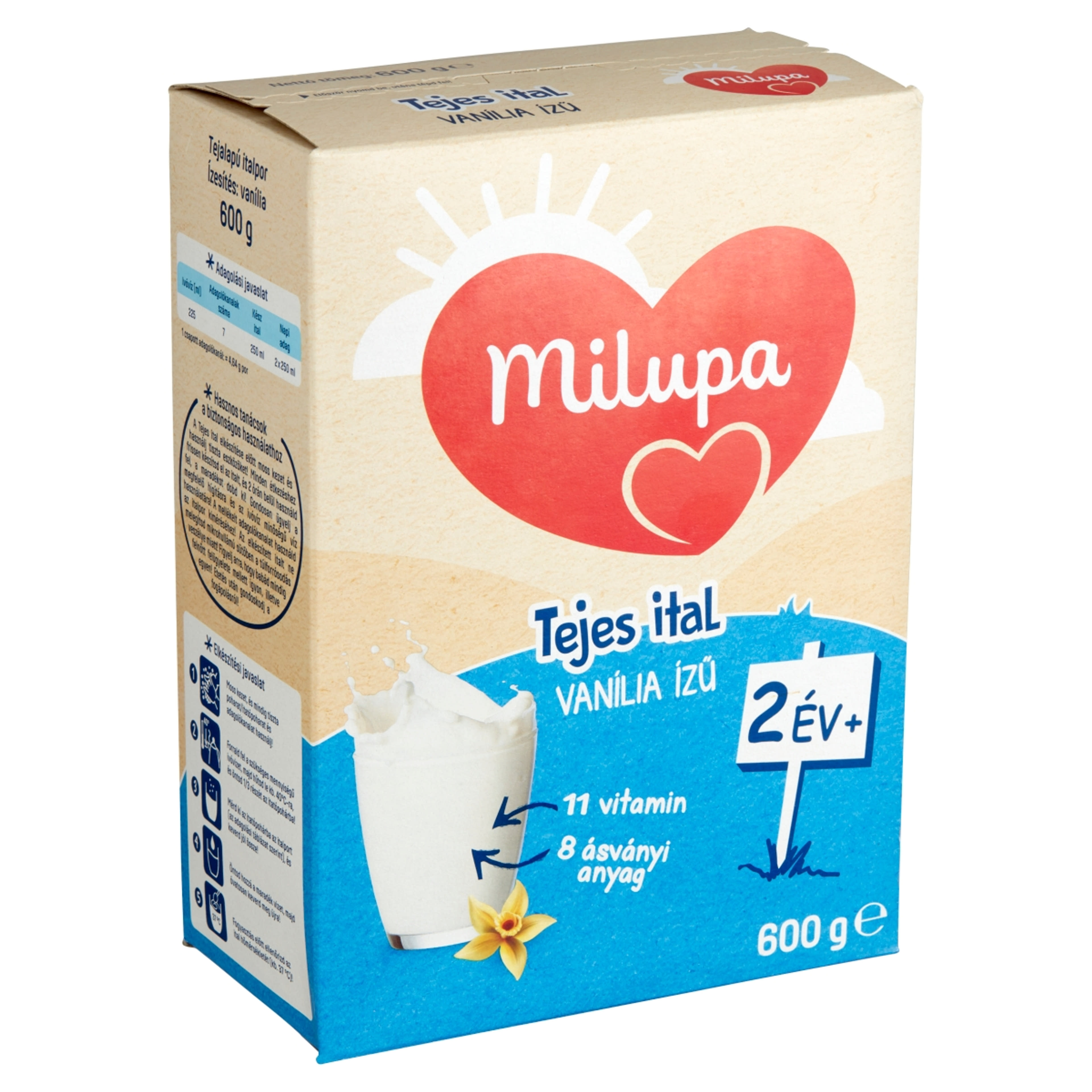Milupa vanília ízű tejes ital 2  éves kortól - 600 g-2