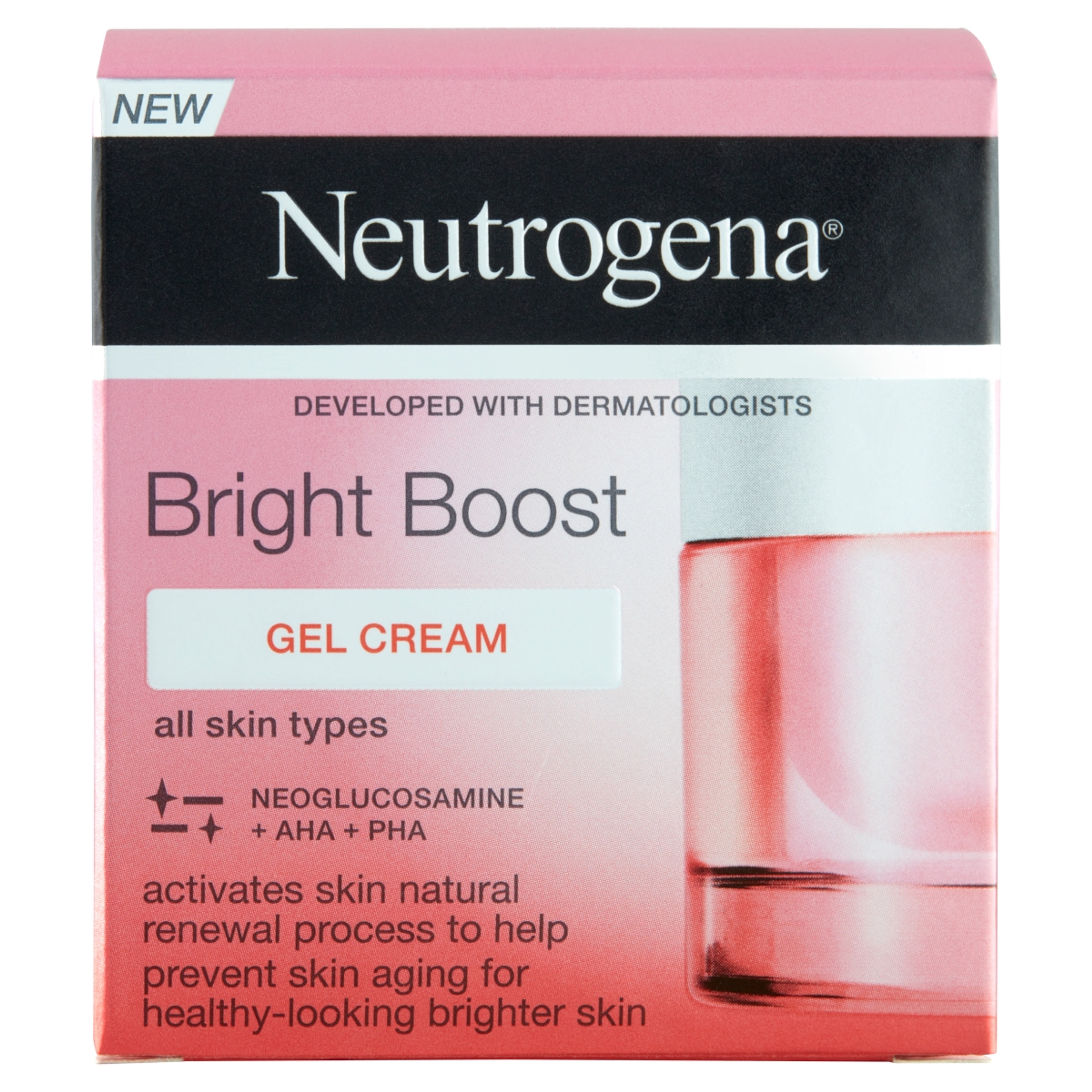 Neutrogena bright boost arcápoló krémzselé - 50 ml