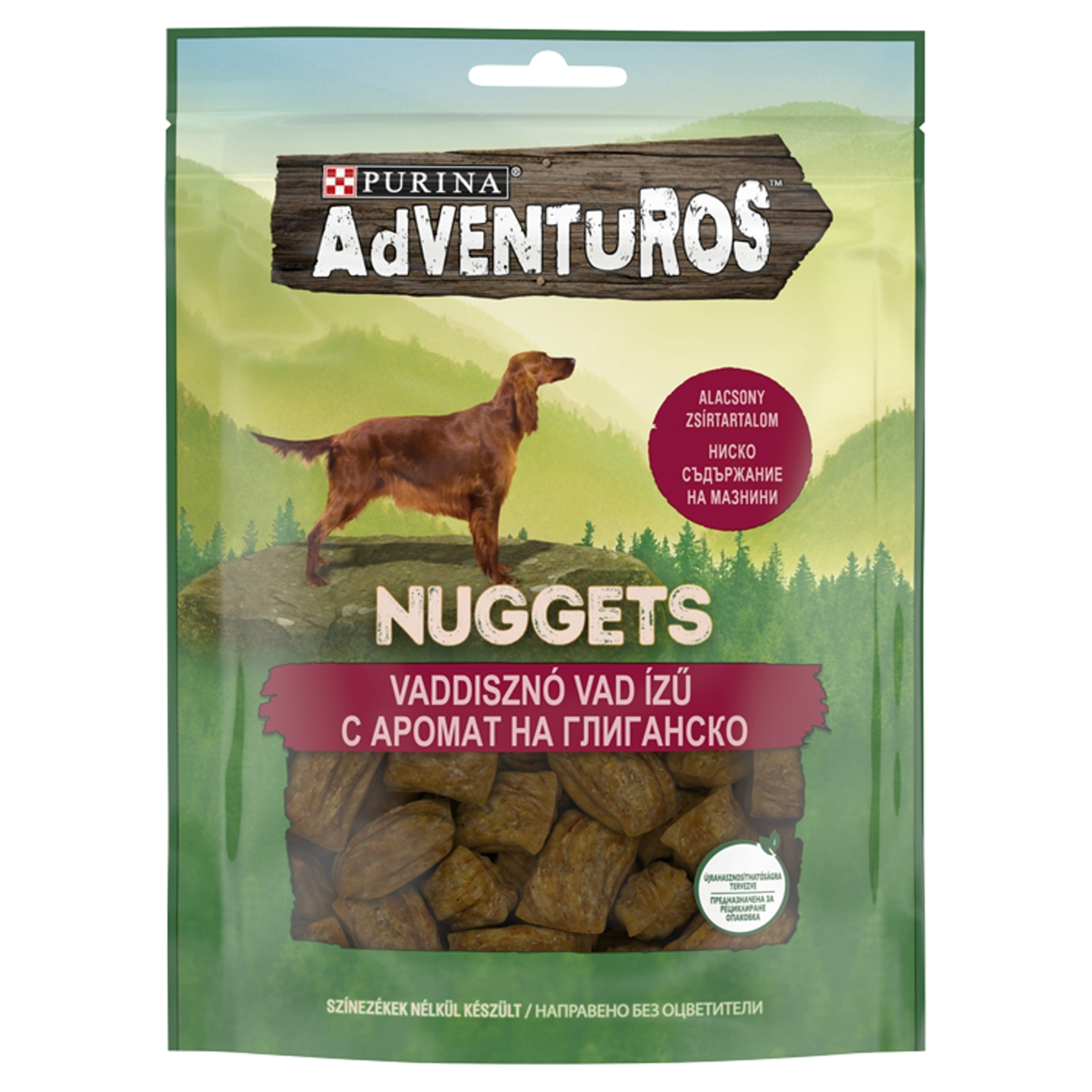 Purina Adventuros Nuggets jutalomfalat kutyáknak, vaddisznó, vad ízű - 90 g-1