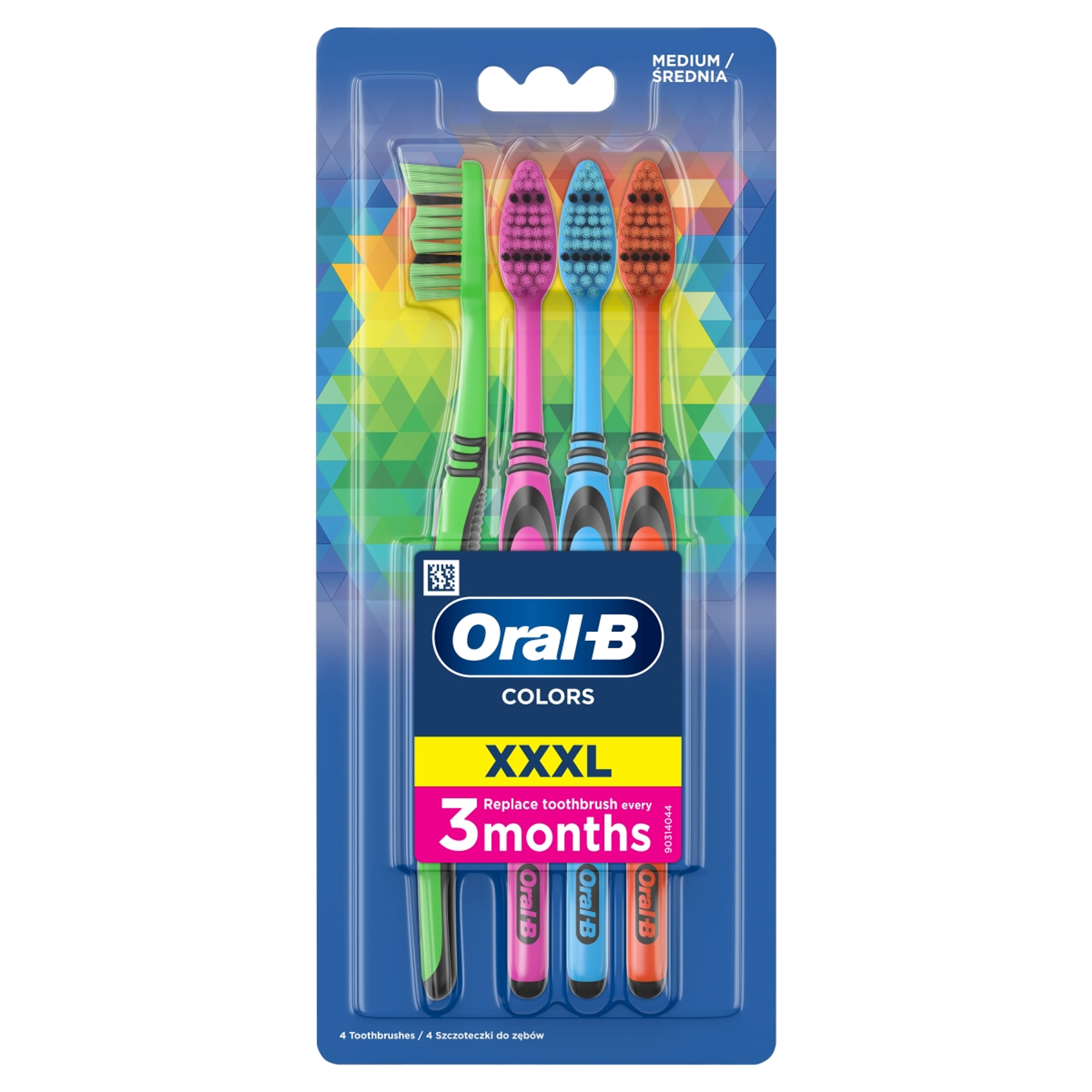 Oral-B Color Collection fogkefe -  4 db