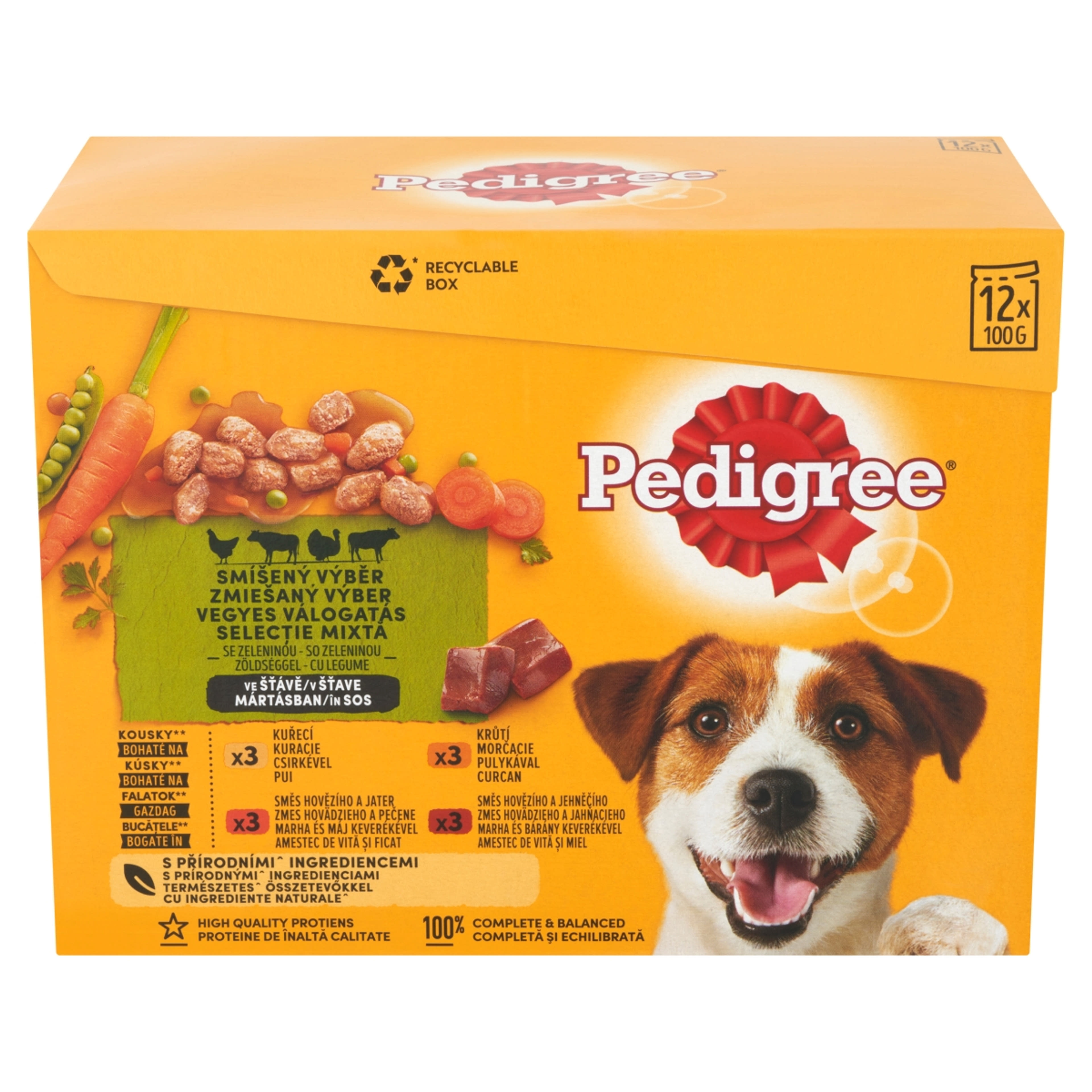 Pedigree Vital Protection teljes értékű állateledel felnőtt kutyák számára mártásban (12x100 g) - 1200 g-2